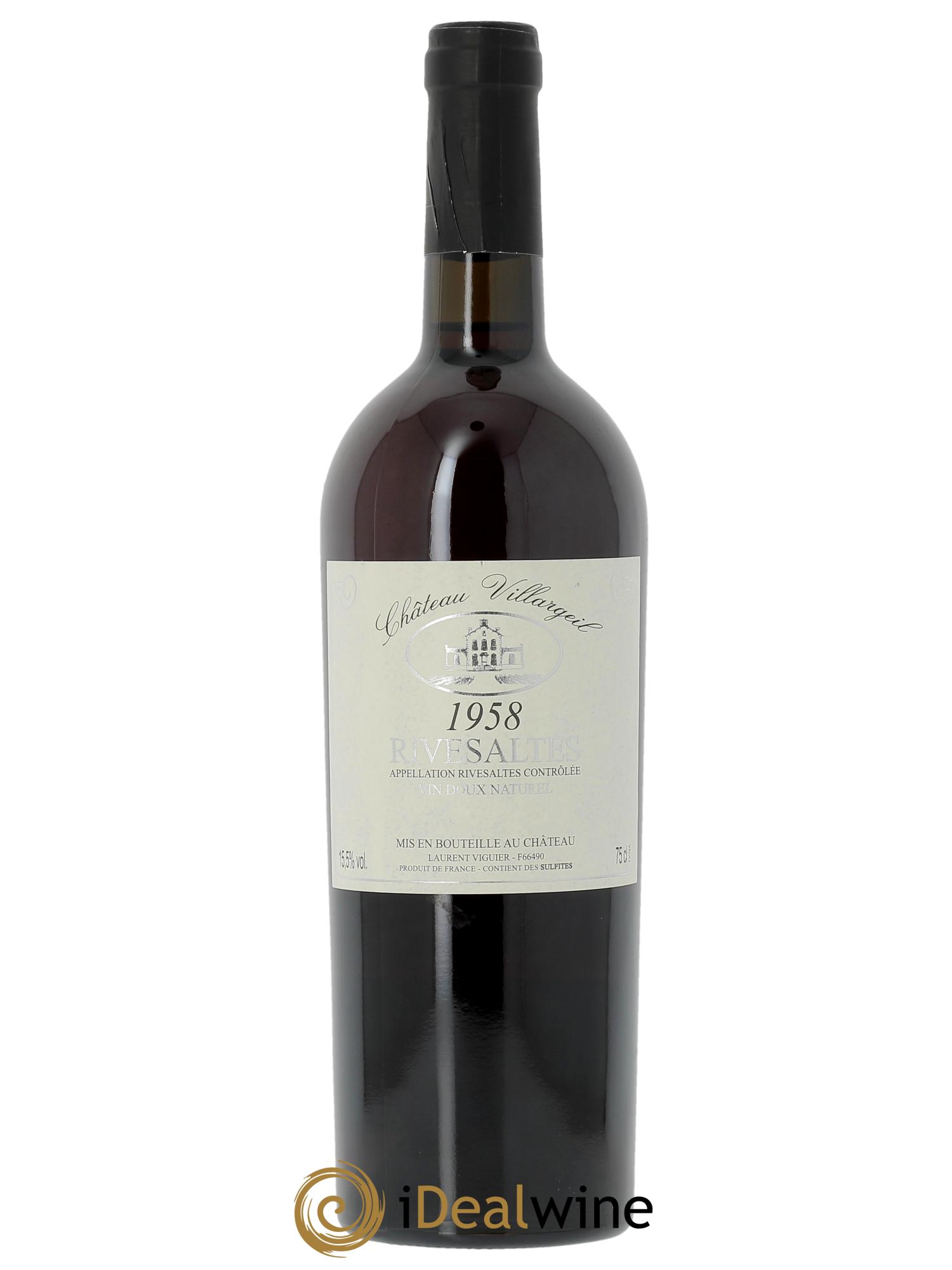 Rivesaltes Château Villargeil  1958 - Lotto di 1 bottiglia - 0