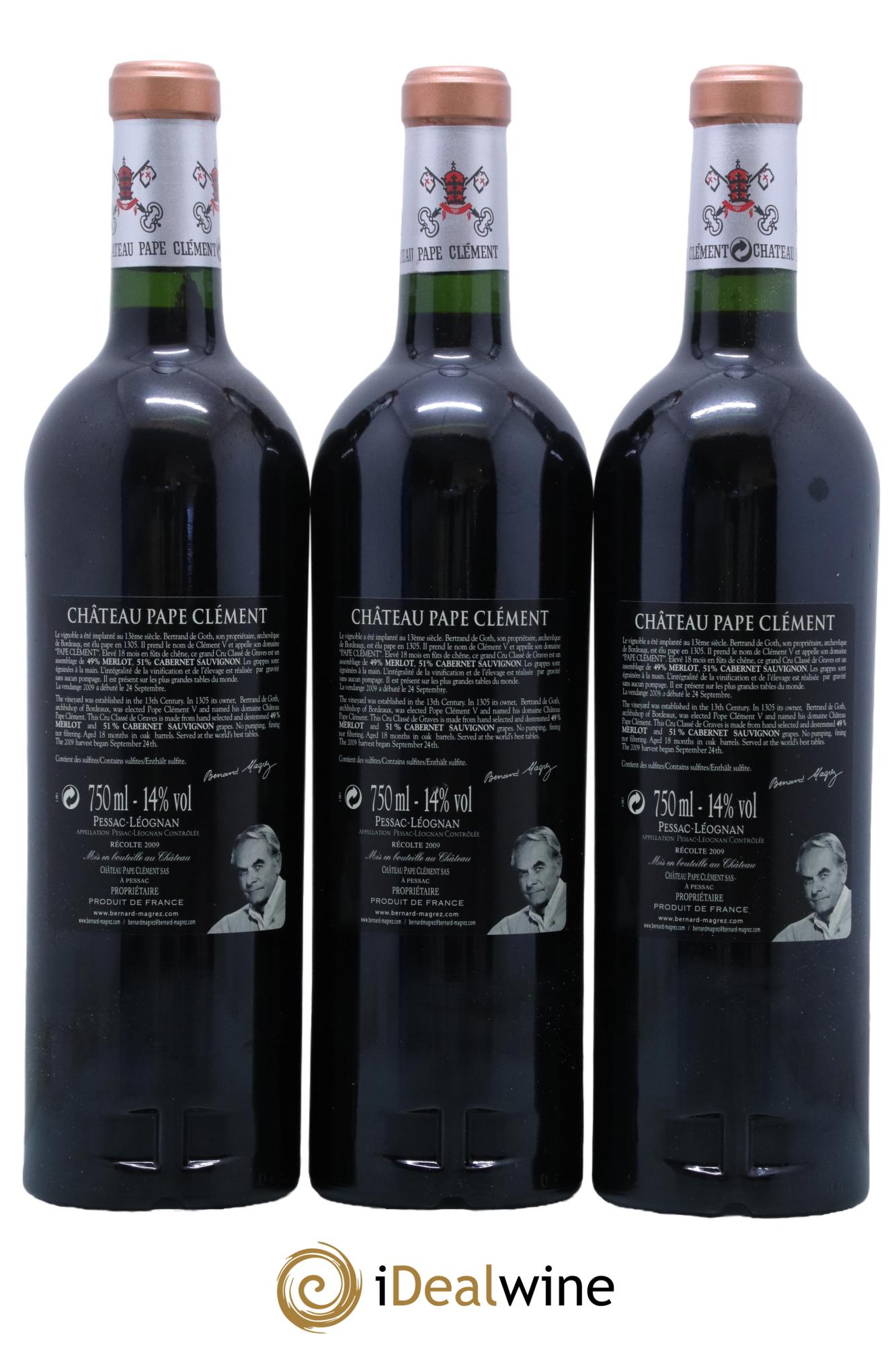 Château Pape Clément Cru Classé de Graves 2009 - Lot of 12 bottles - 8