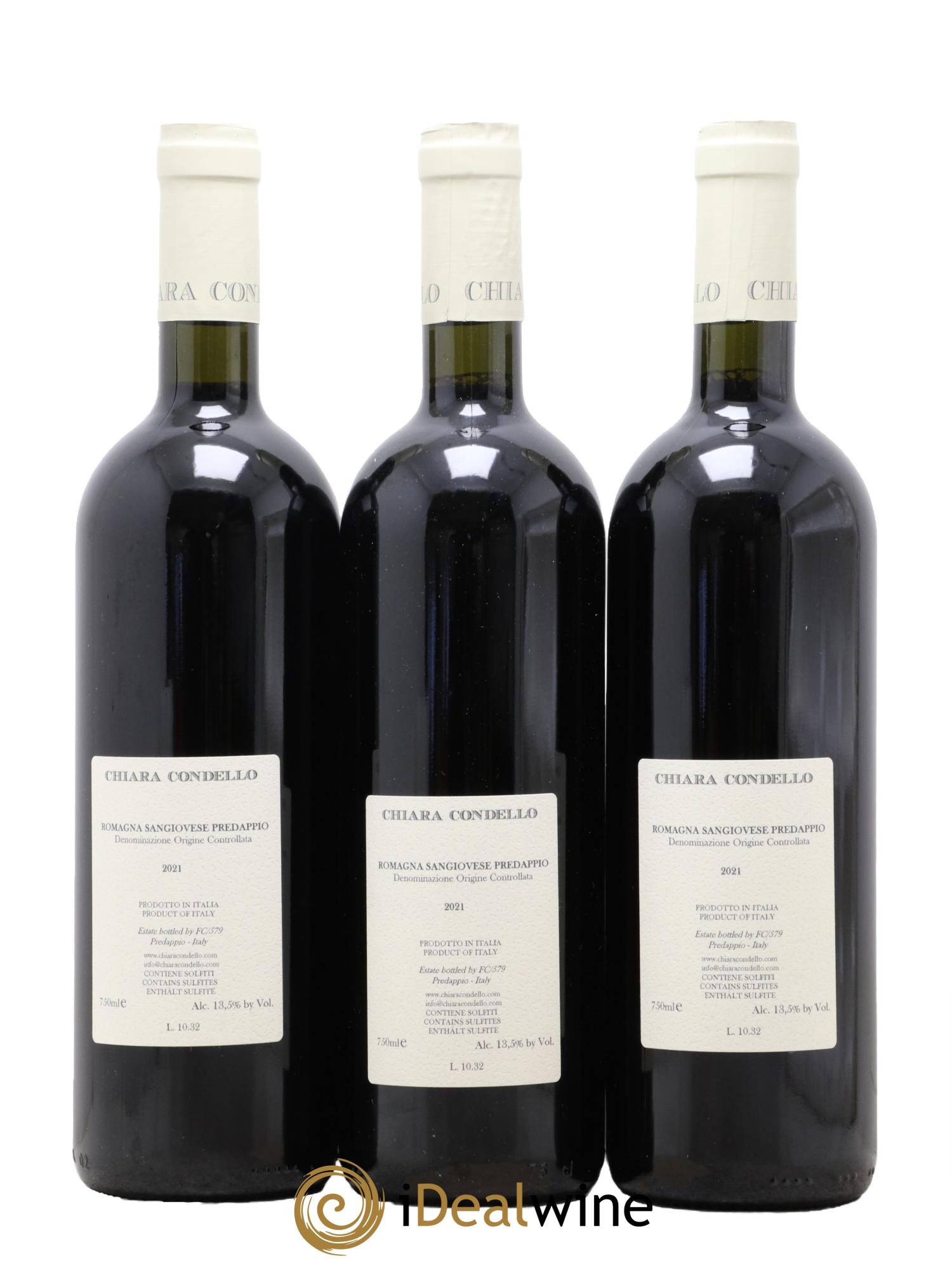 Sangiovese di Romagna Predappio DOC Chiara Condello 2021 - Lot de 3 bouteilles - 1