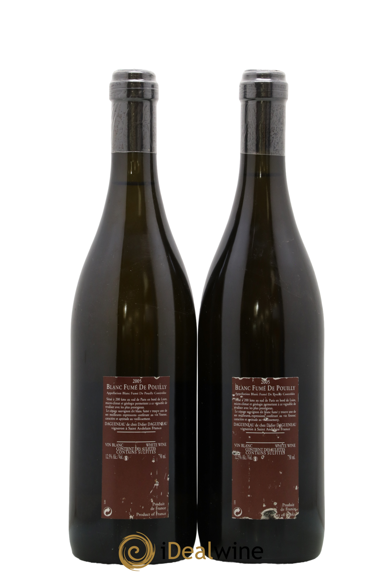 Vin de France (anciennement Pouilly-Fumé) Pur Sang Dagueneau (Domaine Didier - Louis-Benjamin) 2005 - Lot of 2 bottles - 1