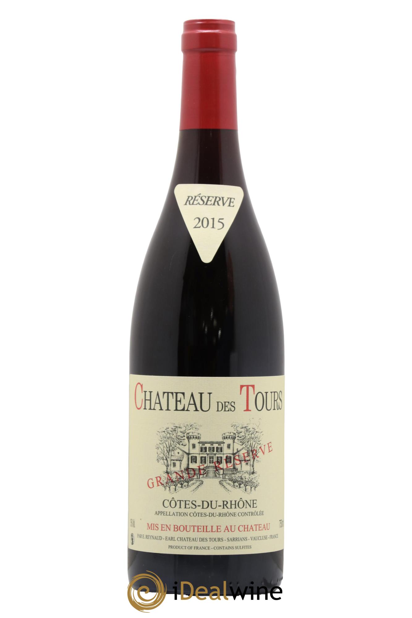 Côtes-du-Rhône Château des Tours Grande Réserve Emmanuel Reynaud 2015 - Lot de 1 bouteille - 0