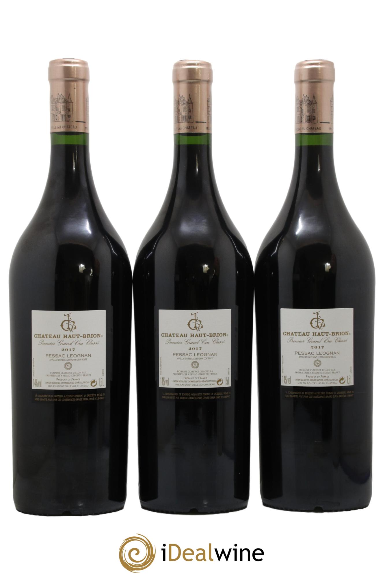 Château Haut Brion 1er Grand Cru Classé 2017 - Lot de 3 magnums - 1