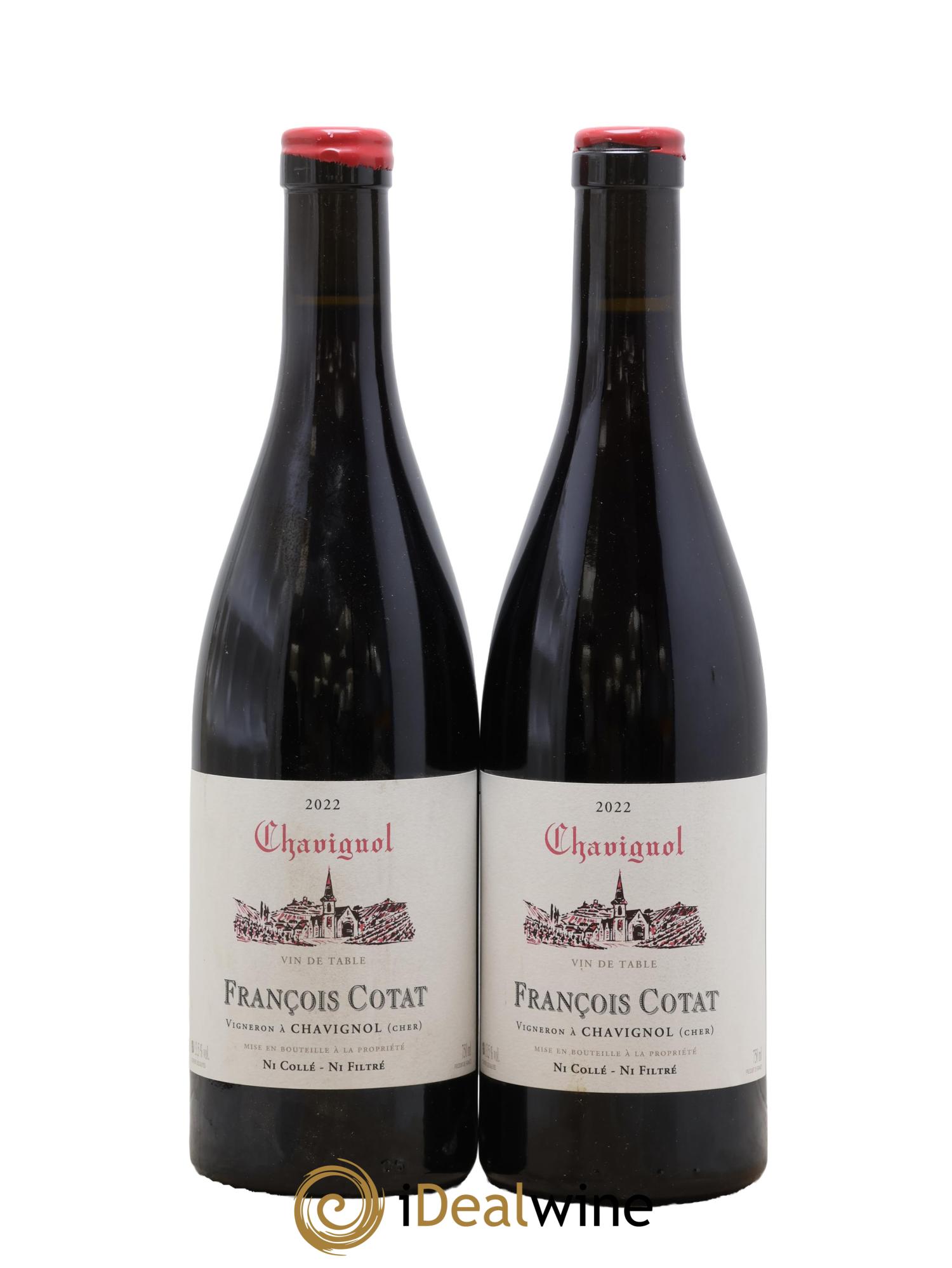 Vin de table - Chavignol François Cotat 2022 - Lot de 2 bouteilles - 0
