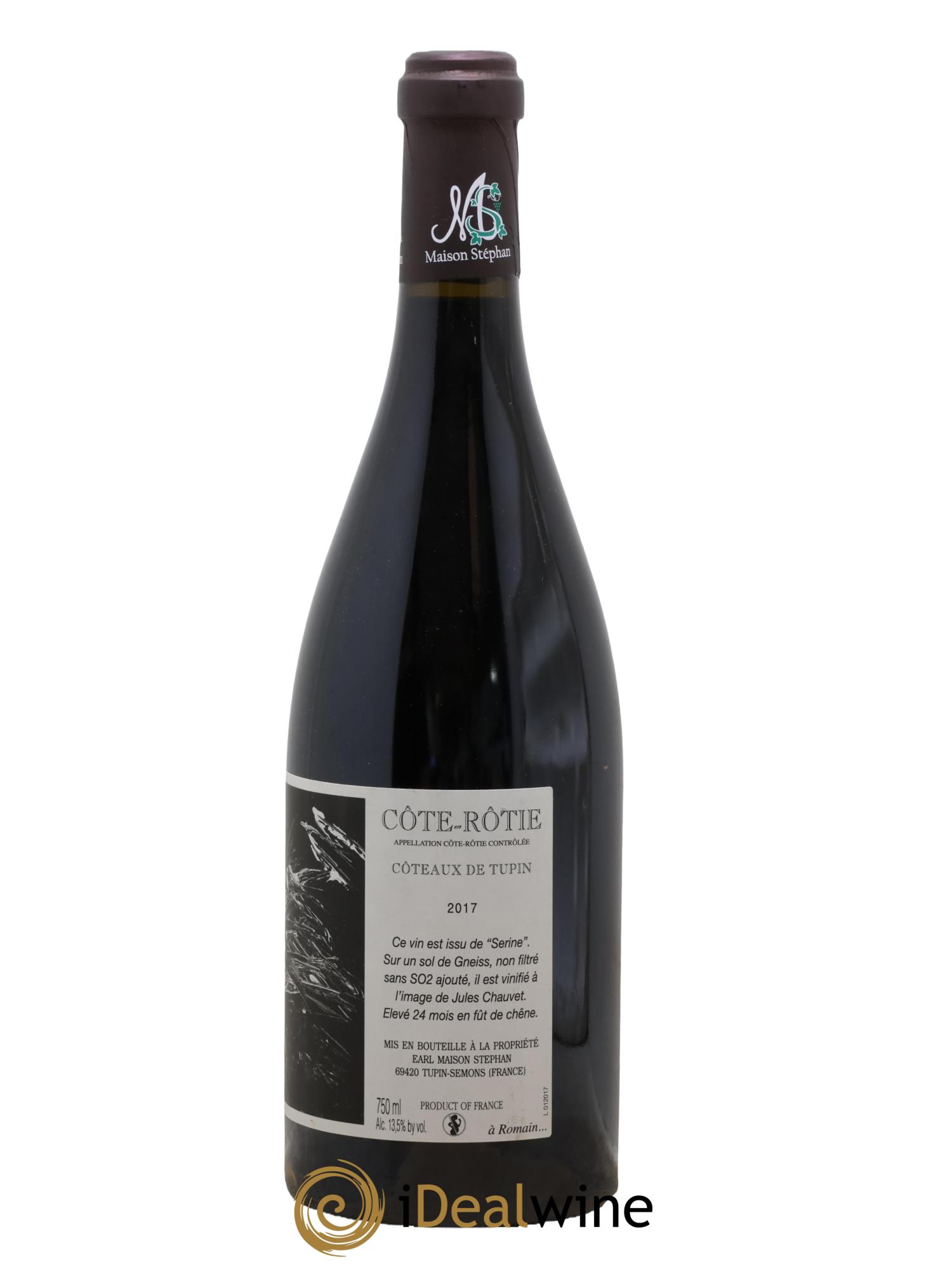 Côte-Rôtie Coteaux de Tupin Jean-Michel Stephan 2017 - Lot de 1 bouteille - 1
