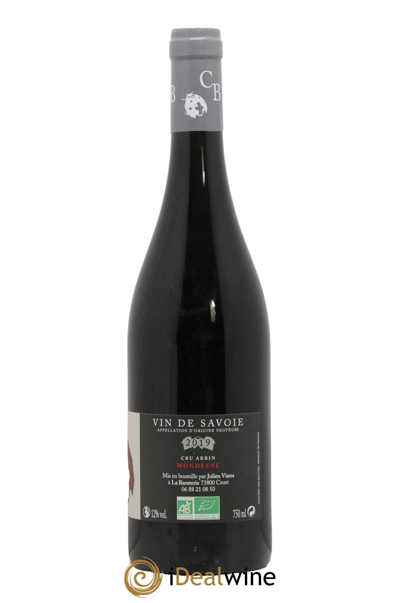 Vin de Savoie Mondeuse Arbin Cellier de la Baraterie 2019 - Lot de 1 bouteille - 1