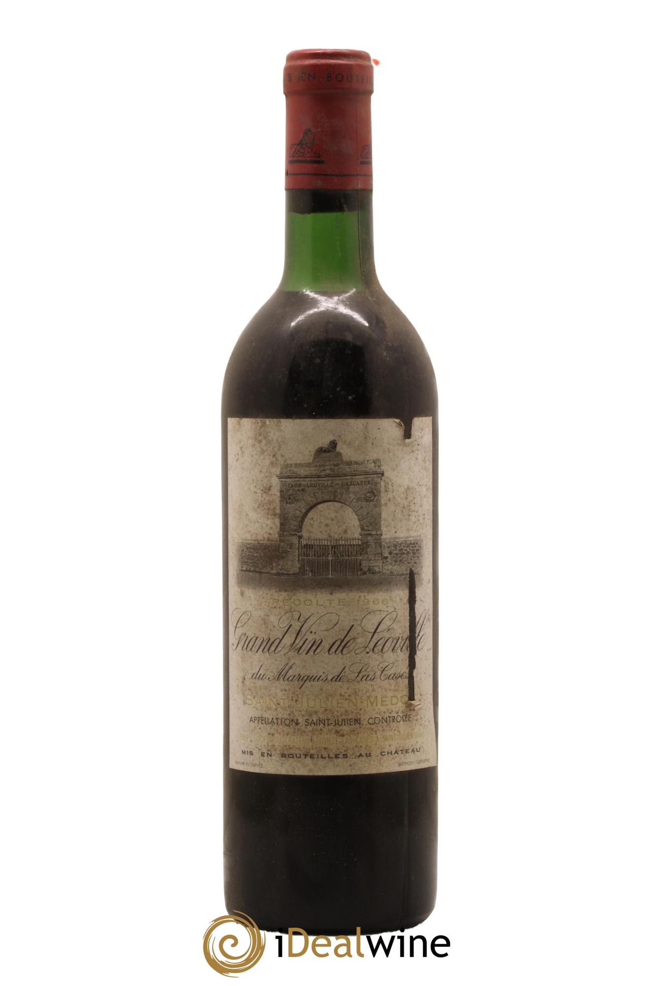 Château Léoville Las Cases 2ème Grand Cru Classé 1966 - Lot de 1 bouteille - 0