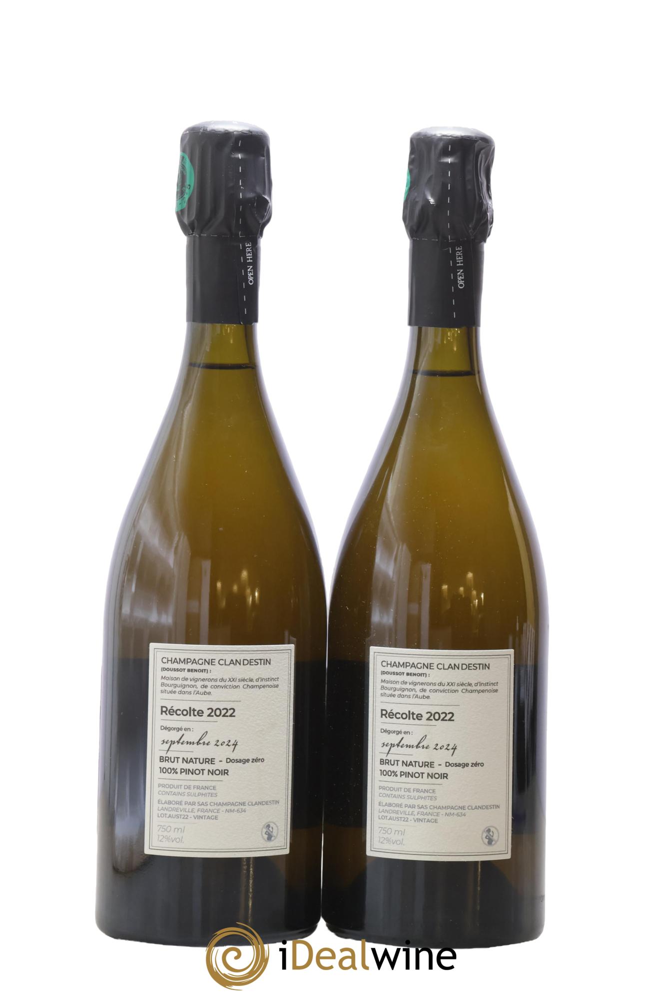 Austral Brut Nature Clandestin 2022 - Posten von 2 Flaschen - 1