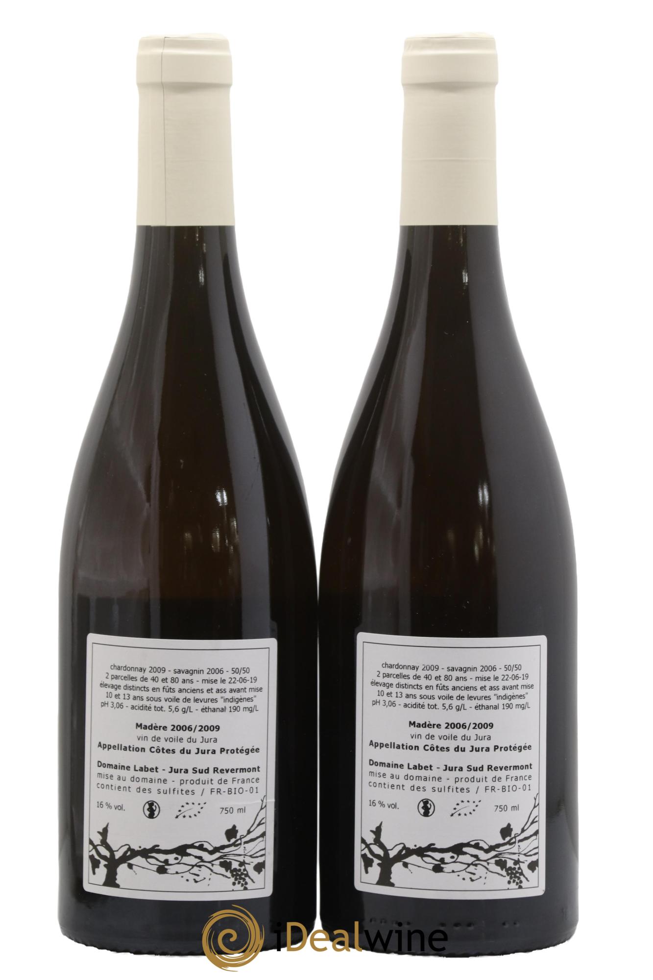 Côtes du Jura Madère 2006/2009 Domaine Labet - Posten von 2 Flaschen - 1