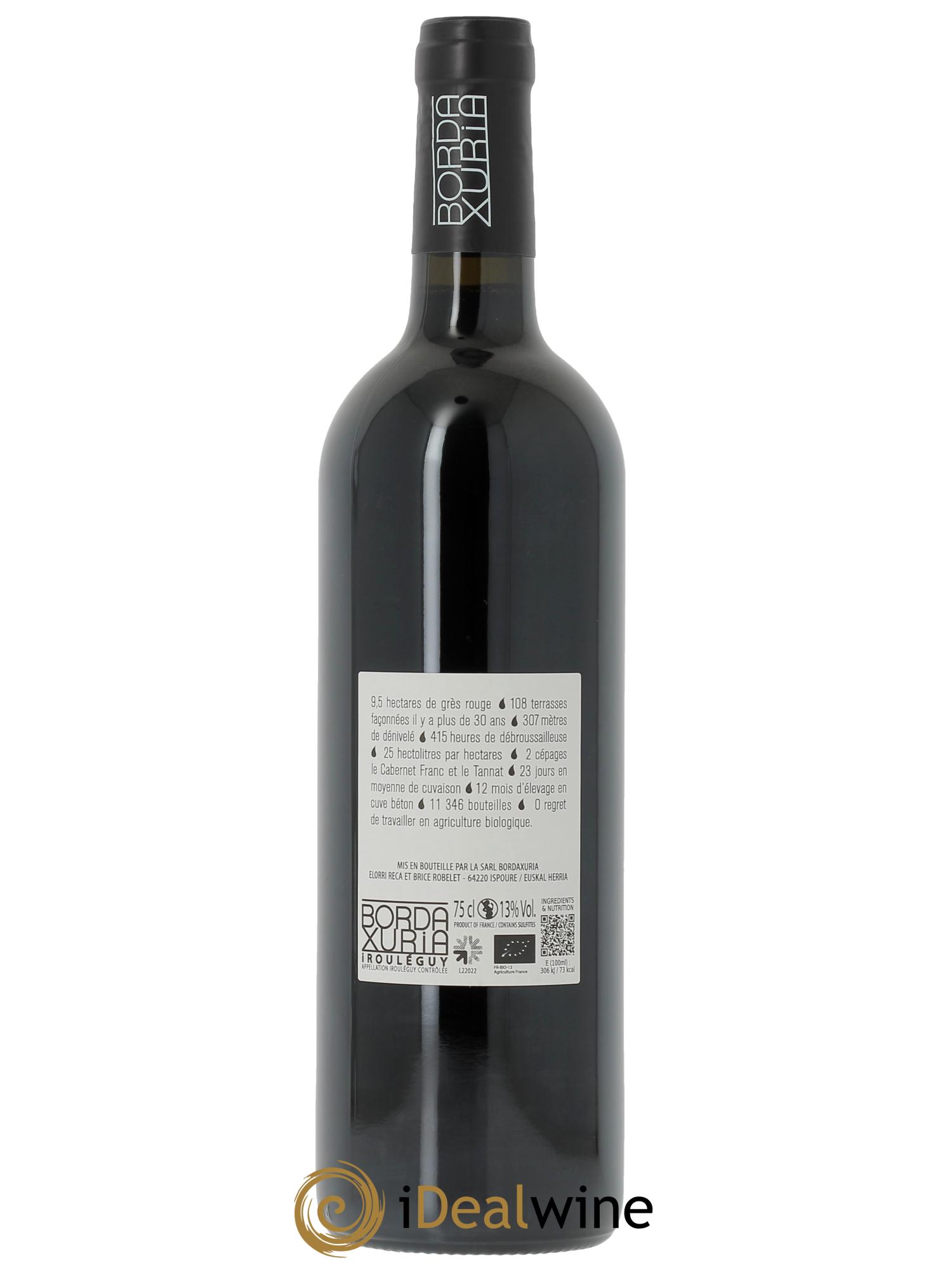 Irouléguy Domaine Bordaxuria  2022 - Posten von 1 Flasche - 1