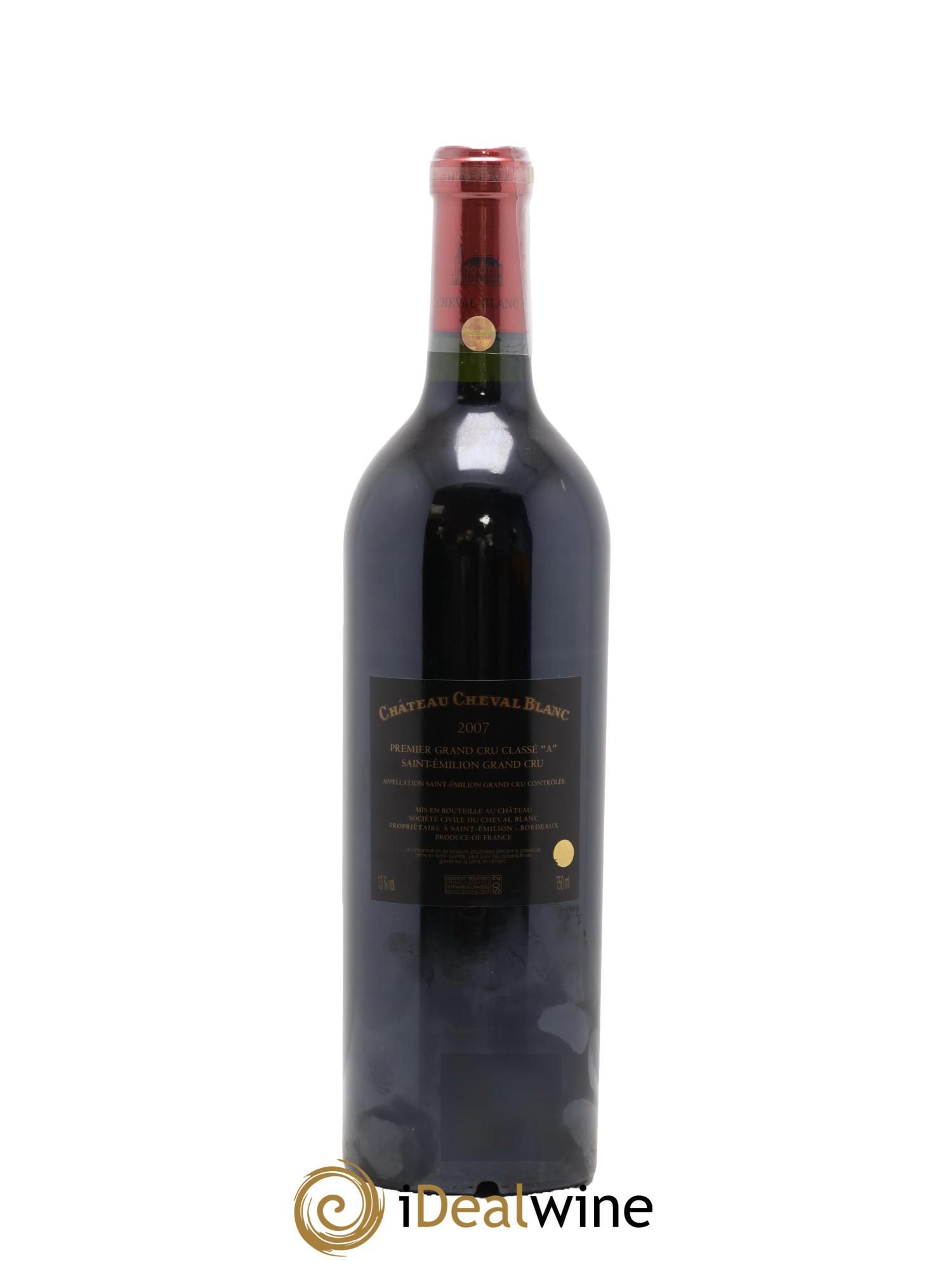 Château Cheval Blanc 1er Grand Cru Classé A 2007 - Lot de 1 bouteille - 1