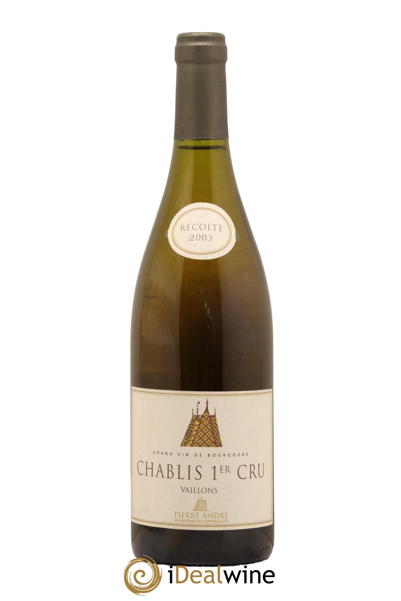 Chablis 1er Cru Vaillons Maison Pierre Andre 2003 - Lot de 1 bouteille - 0