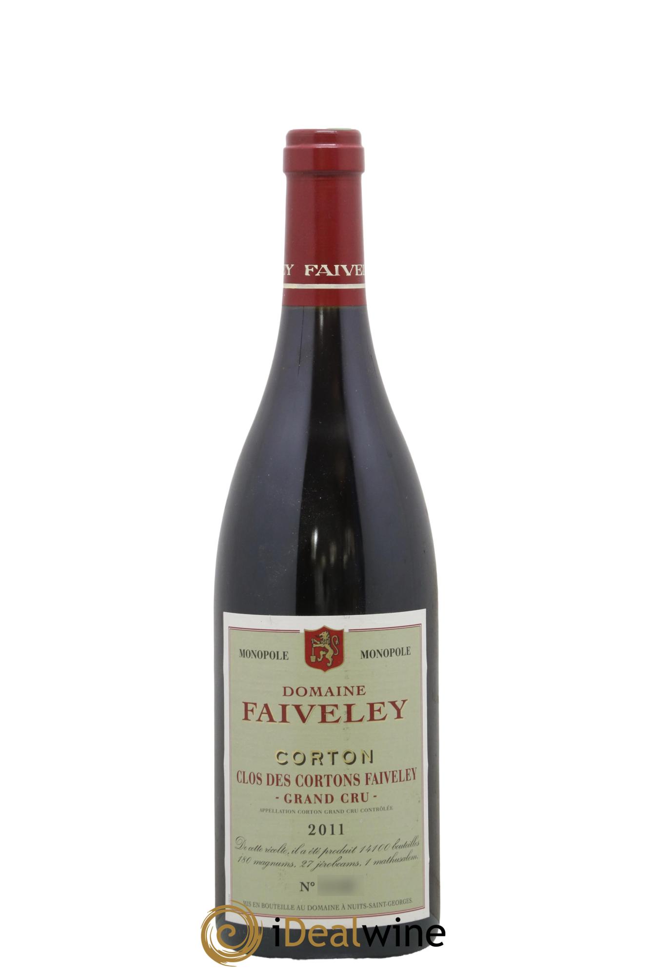 Corton Grand Cru Clos des Cortons Faiveley 2011 - Lot of 1 bottle - 0
