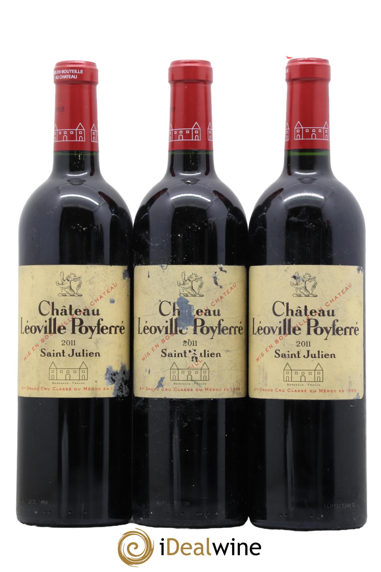 Château Léoville Poyferré 2ème Grand Cru Classé 2011 - Lot de 3 bouteilles - 0