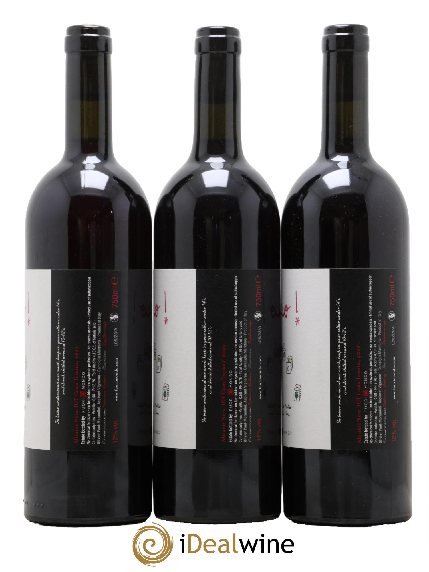 Toscana IGT D'Acco Fuori Mondo 2022 - Lotto di 3 bottiglie - 1