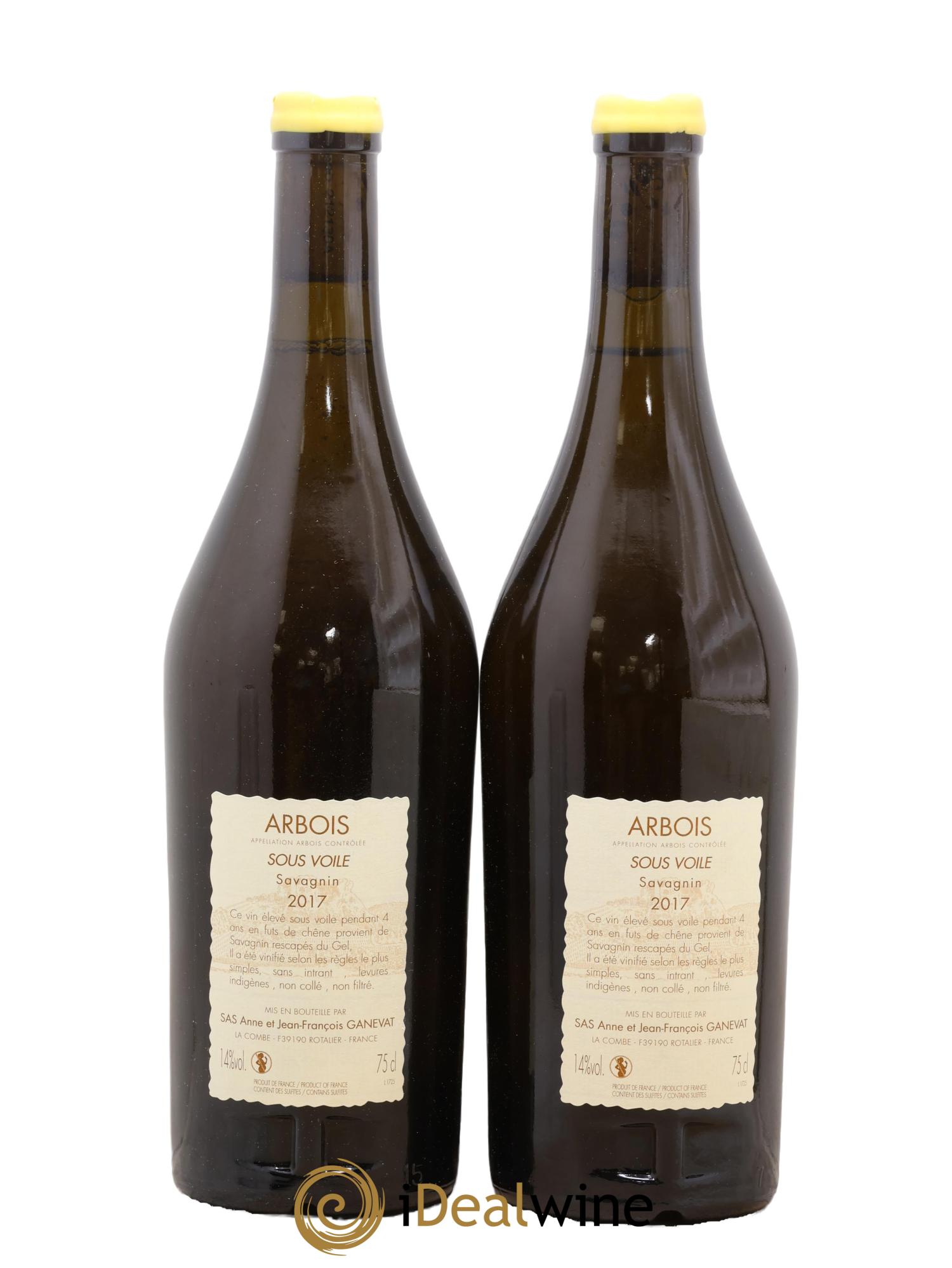 Arbois Savagnin Sous Voile Anne et Jean François Ganevat 2017 - Lotto di 2 bottiglie - 1