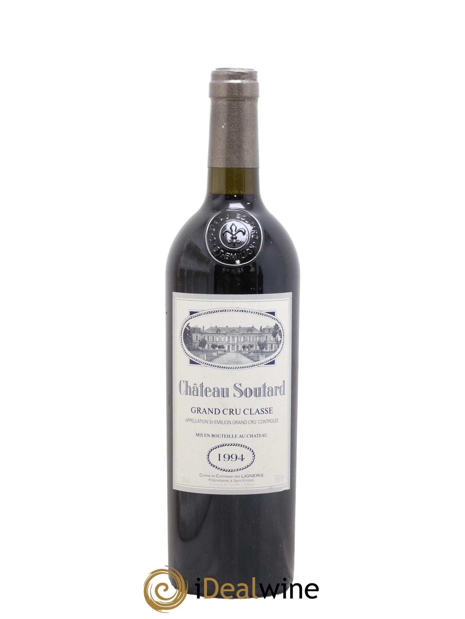 Château Soutard Grand Cru Classé 1994 - Lot de 1 bouteille - 0