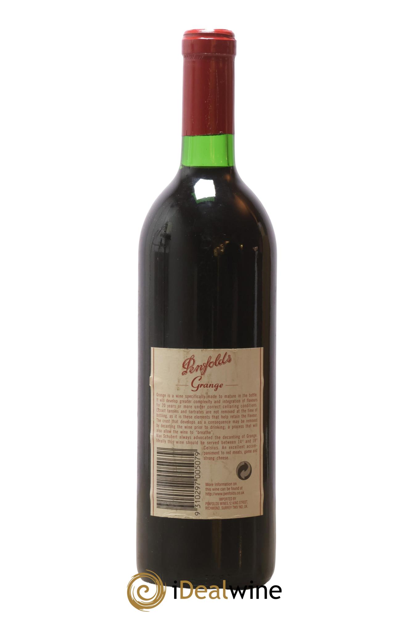 South Australia Penfolds Wines Grange  1992 - Lot de 1 bouteille - 1