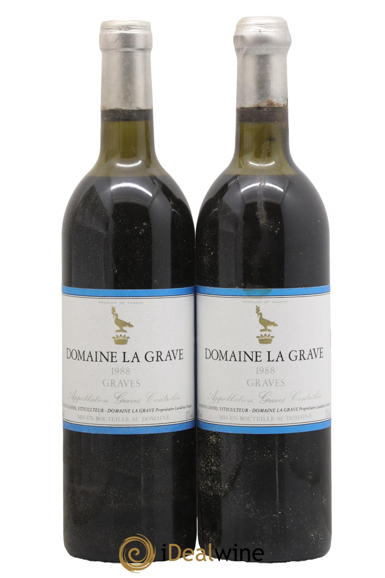 Saint-Émilion Grand Cru Château La Grave 1988 - Posten von 2 Flaschen - 0
