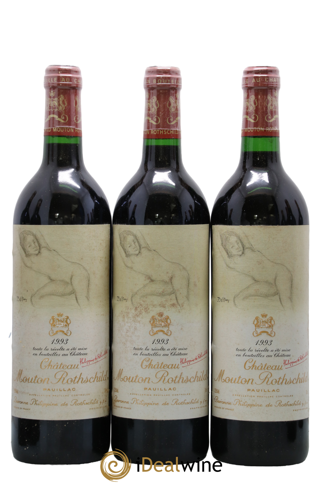 Château Mouton Rothschild 1er Grand Cru Classé 1993 - Lot de 12 bouteilles - 3
