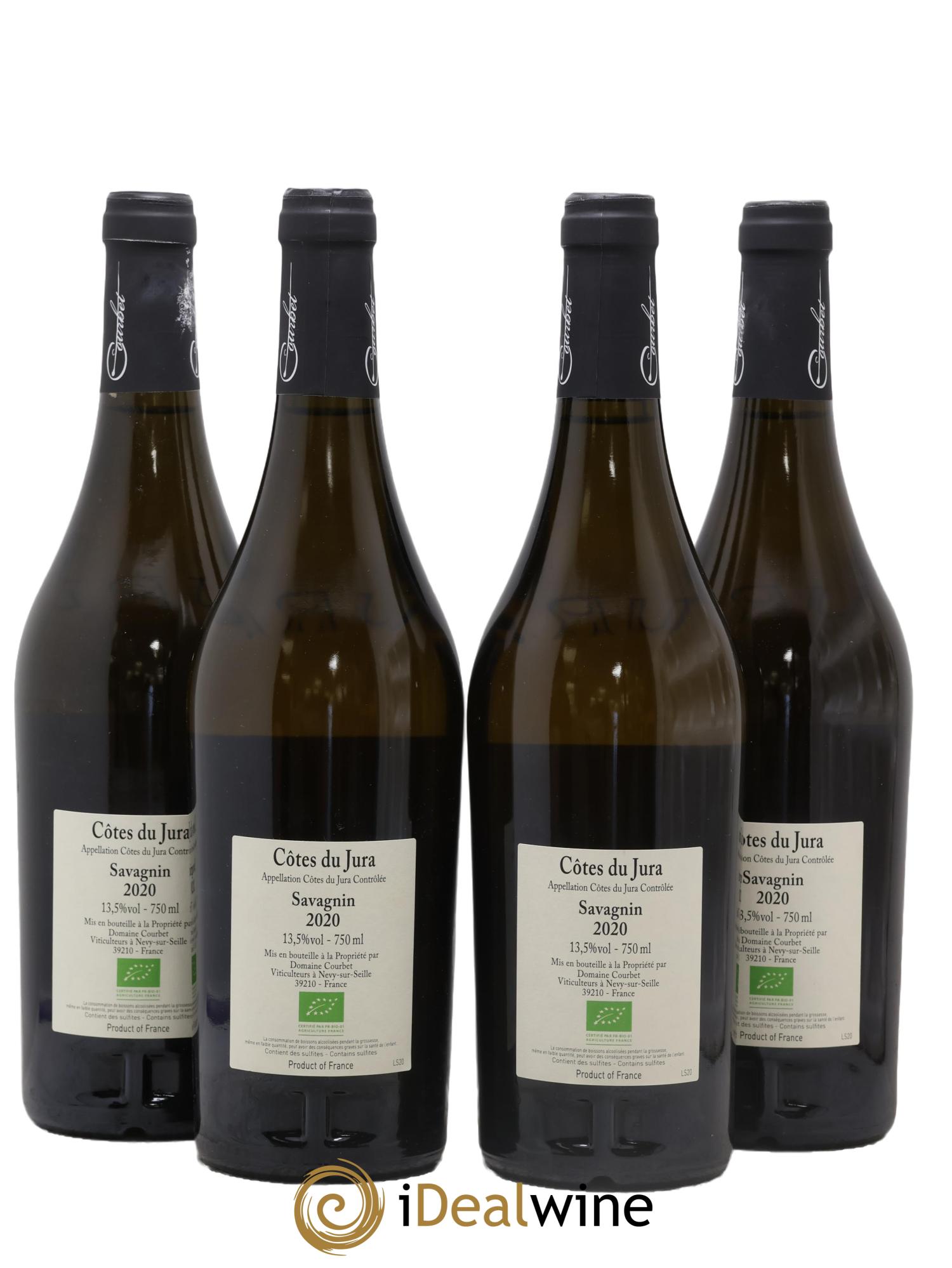 Côtes du Jura Savagnin Domaine Courbet 2020 - Posten von 4 Flaschen - 1