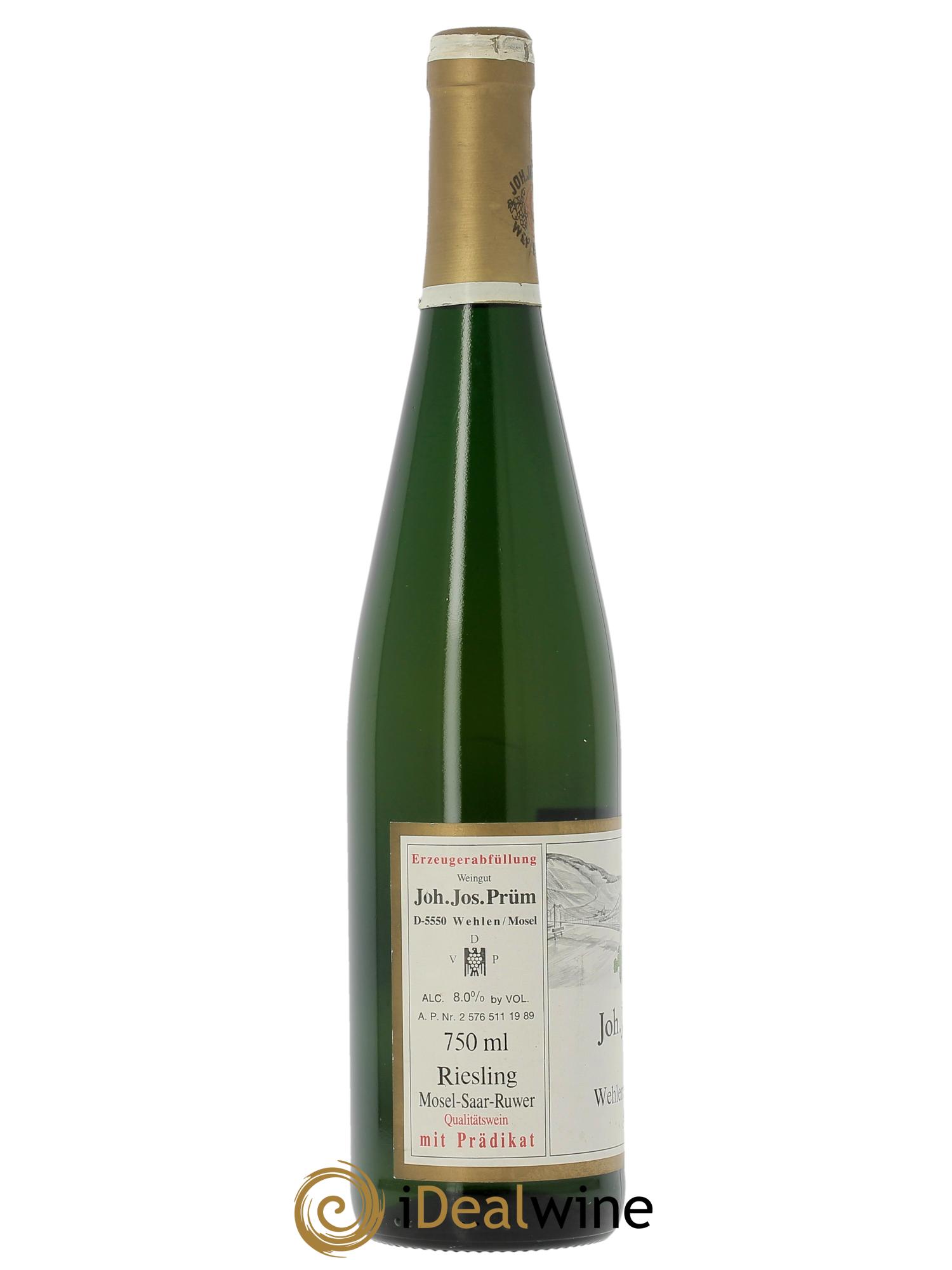 Riesling Joh. Jos. Prum Wehlener Sonnenuhr Auslese Gold Capsule Lang Goldcap 1988 - Lotto di 1 bottiglia - 1