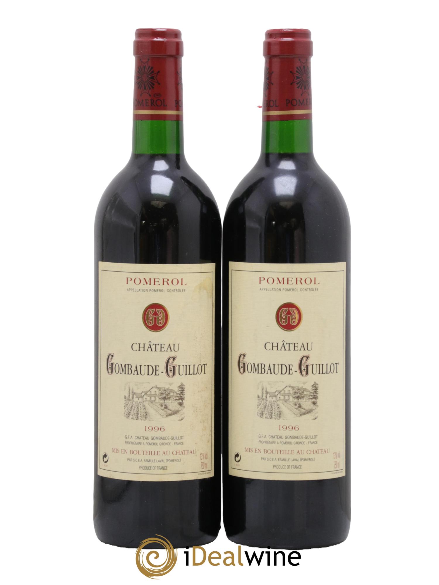 Château Gombaude Guillot 1996 - Lot of 2 bottles - 0