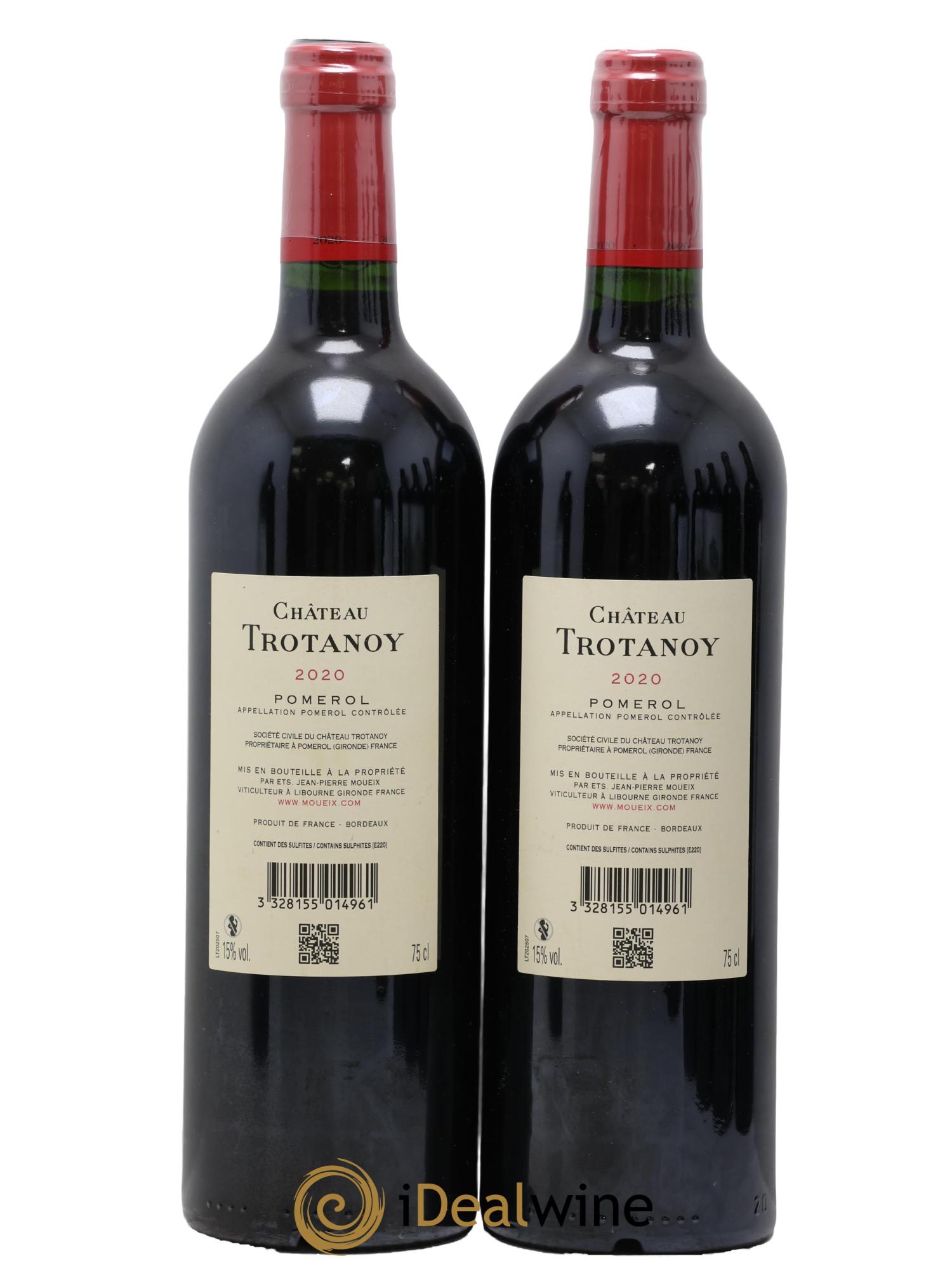 Château Trotanoy 2020 - Lot of 2 bottles - 1