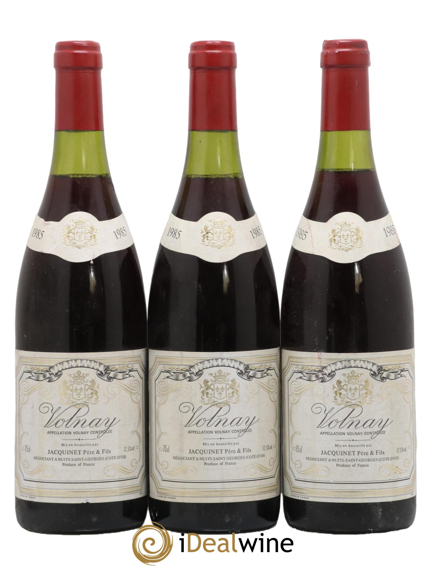 Volnay Domaine Jacquinet 1985 - Lot de 3 bouteilles - 0