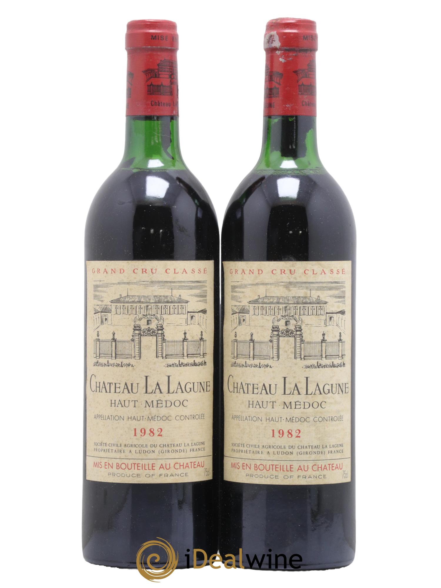 Château la Lagune 3ème Grand Cru Classé 1982 - Lot de 2 bouteilles - 0