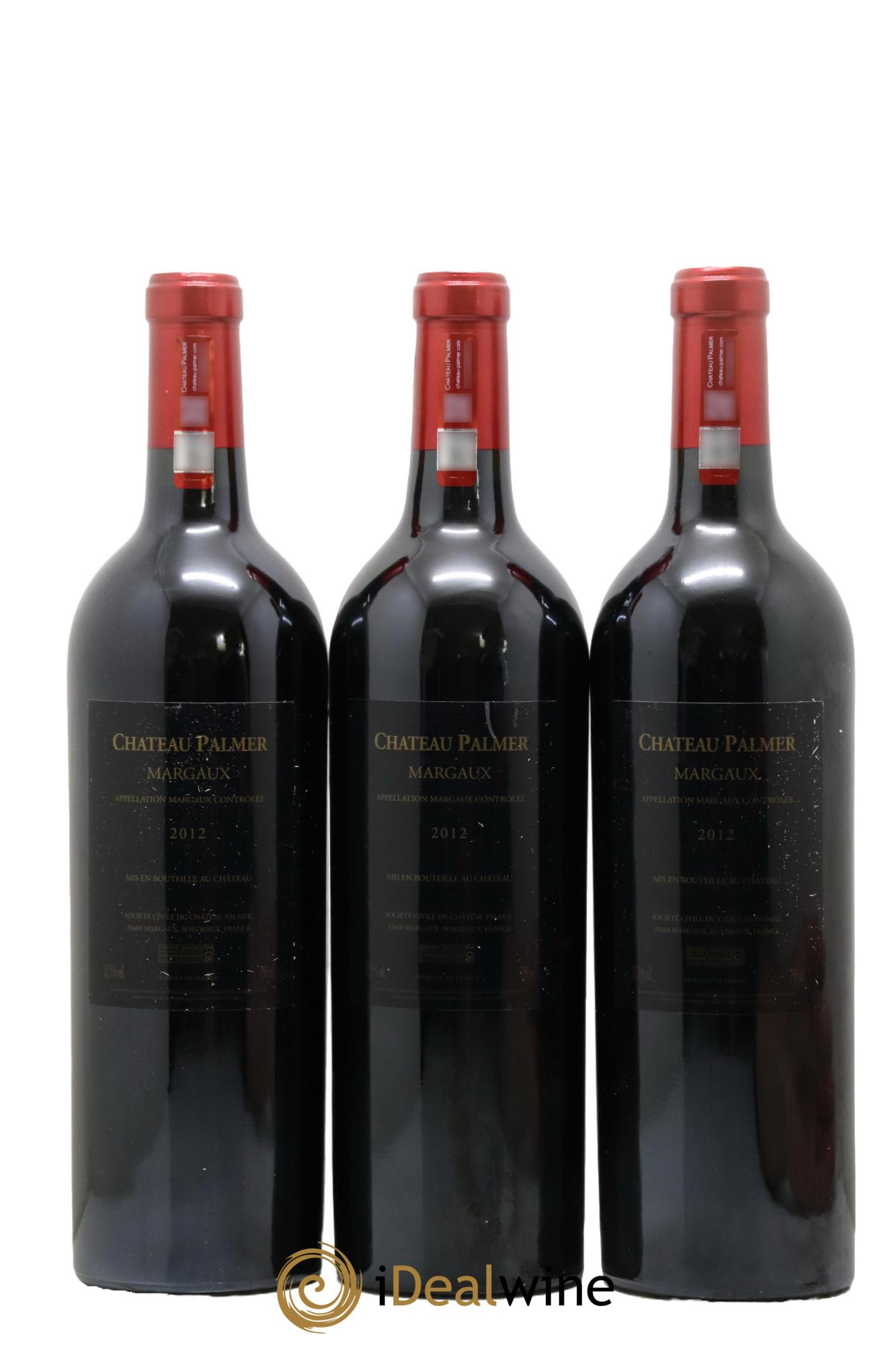 Château Palmer 3ème Grand Cru Classé 2012 - Lot of 3 bottles - 1