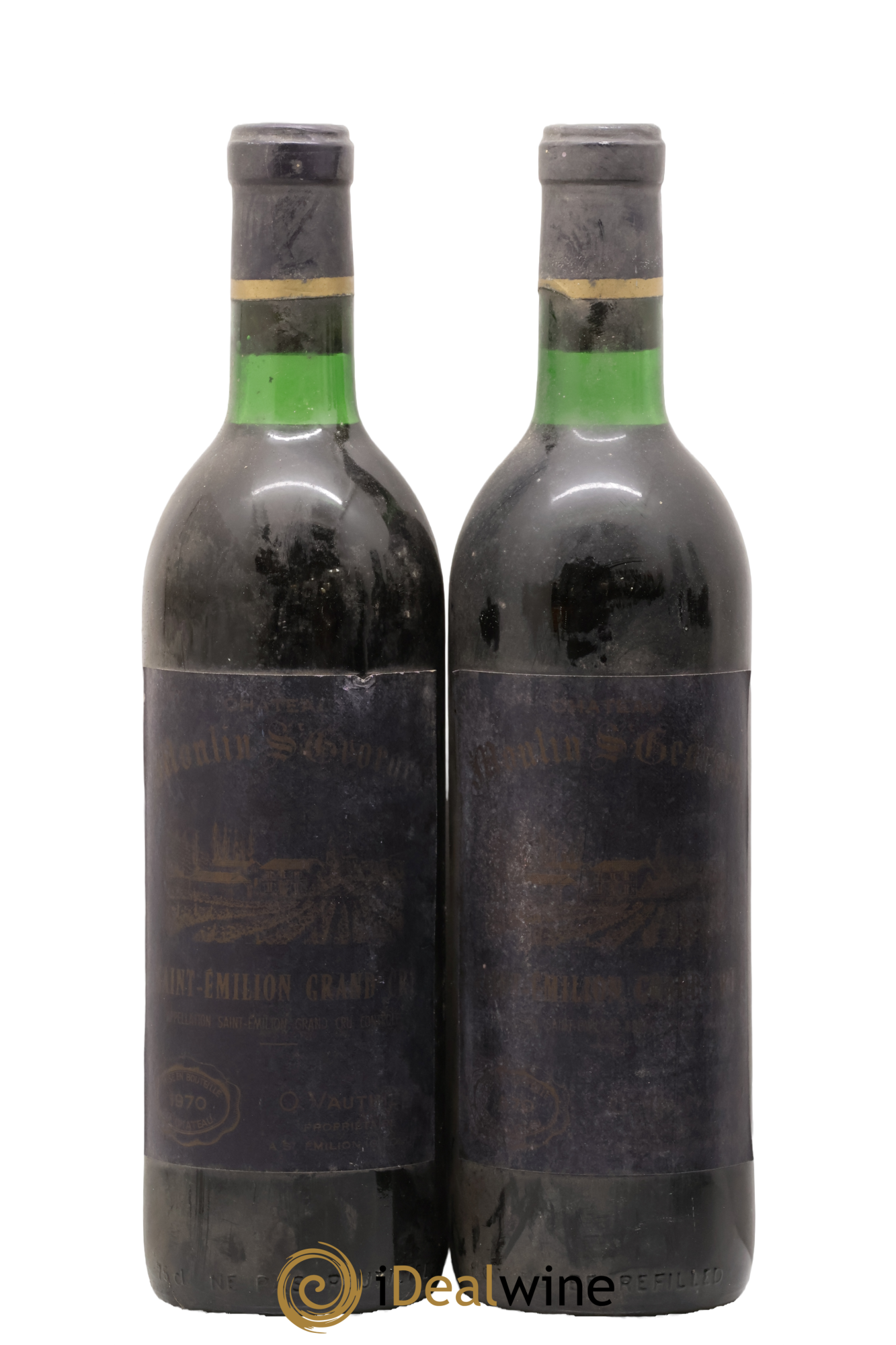 Château Moulin Saint Georges 1970 - Lot de 2 bouteilles - 1