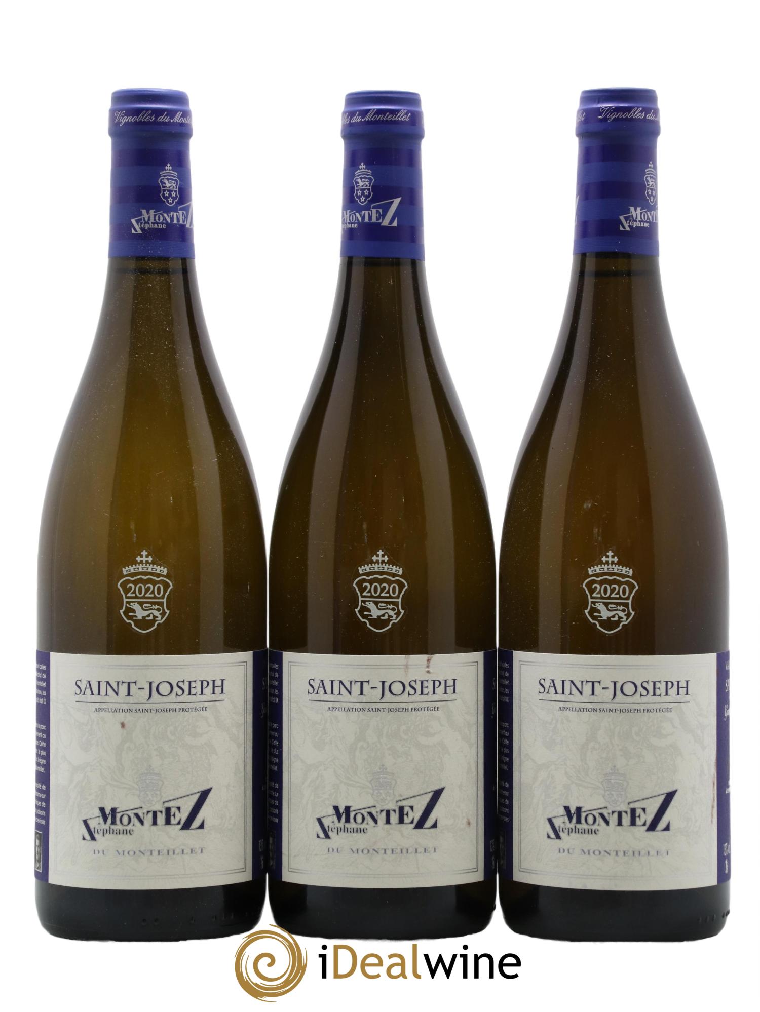 Saint-Joseph Monteillet (Domaine du) - Stéphane Montez 2020 - Lot of 3 bottles - 0