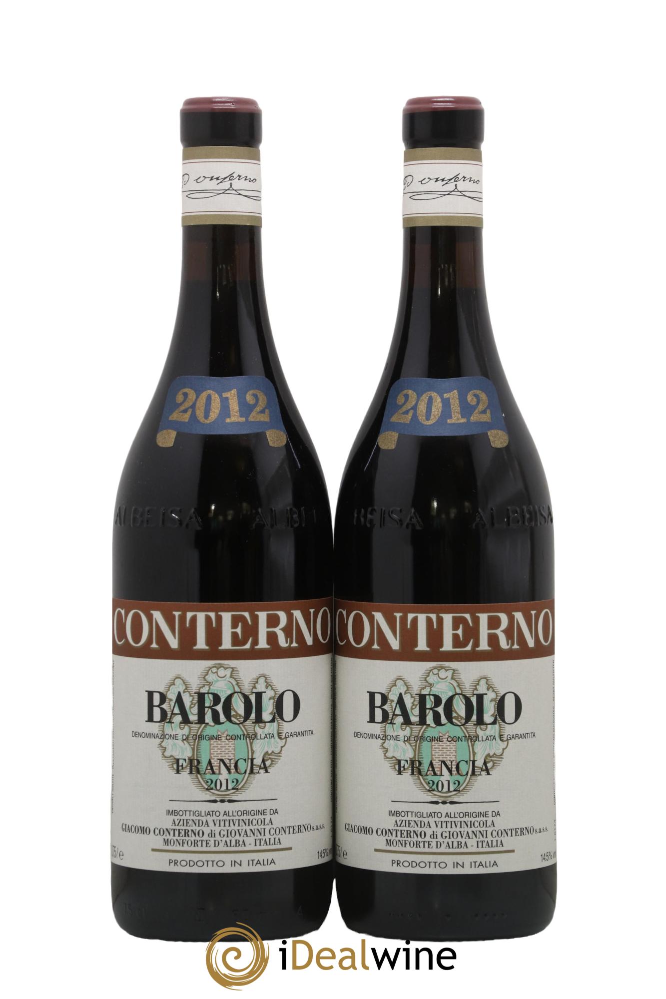 Barolo DOCG Vigna Francia Giacomo Conterno 2012 - Lot of 2 bottles - 0