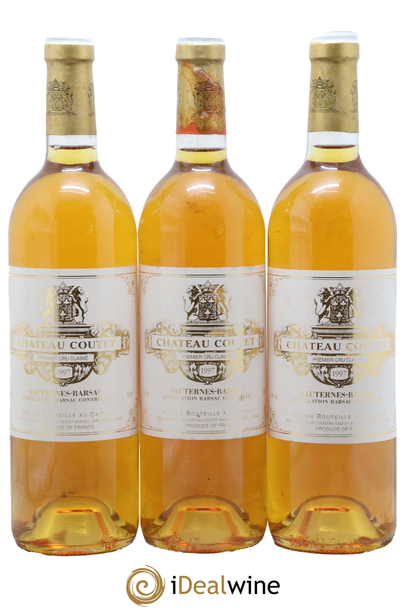 Château Coutet 1er Grand Cru Classé 1997 - Lot de 3 bouteilles - 0