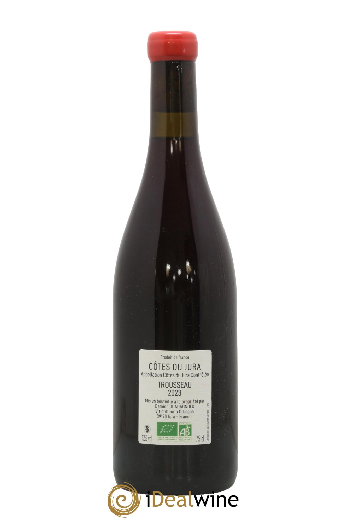 Côtes du Jura Trousseau Damien Guadagnolo 2023 - Lot de 1 bouteille - 1