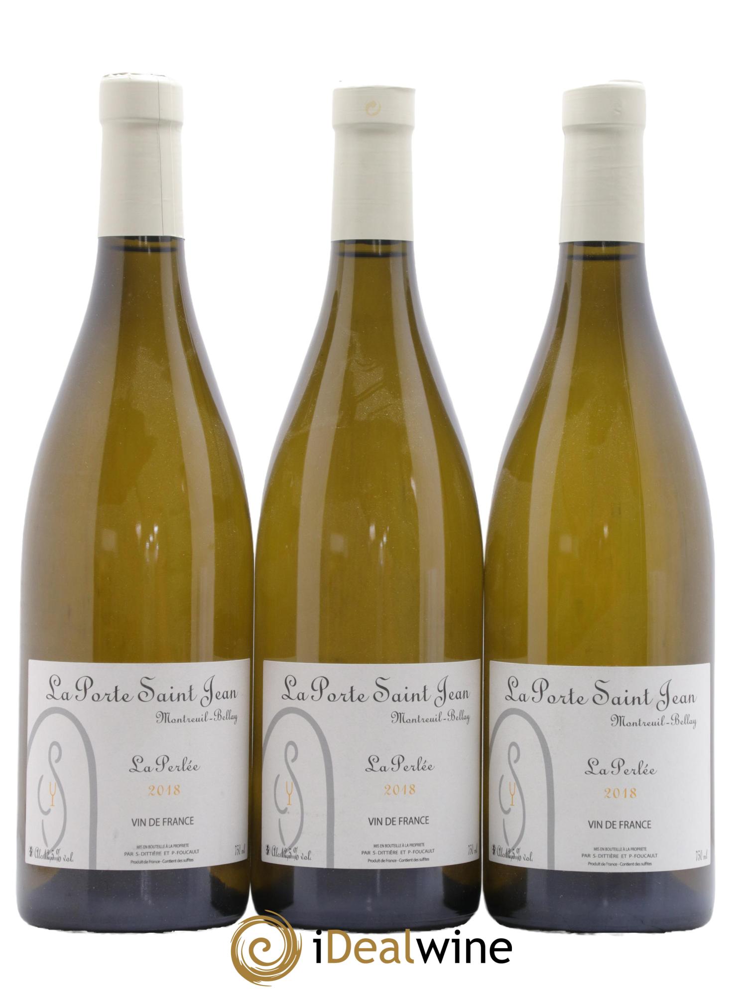 Vin de France La Perlée La Porte Saint Jean 2018 - Lot de 3 bouteilles - 0