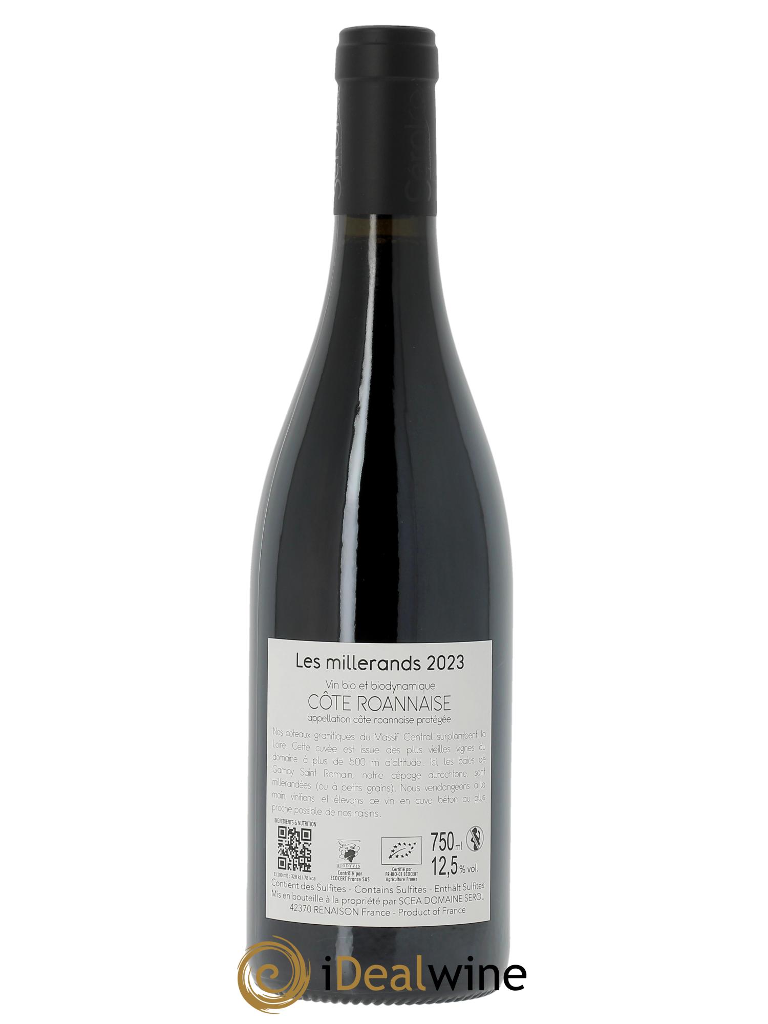 Côte Roannaise Les Millerands Domaine Sérol  2023 - Lot de 1 bouteille - 1