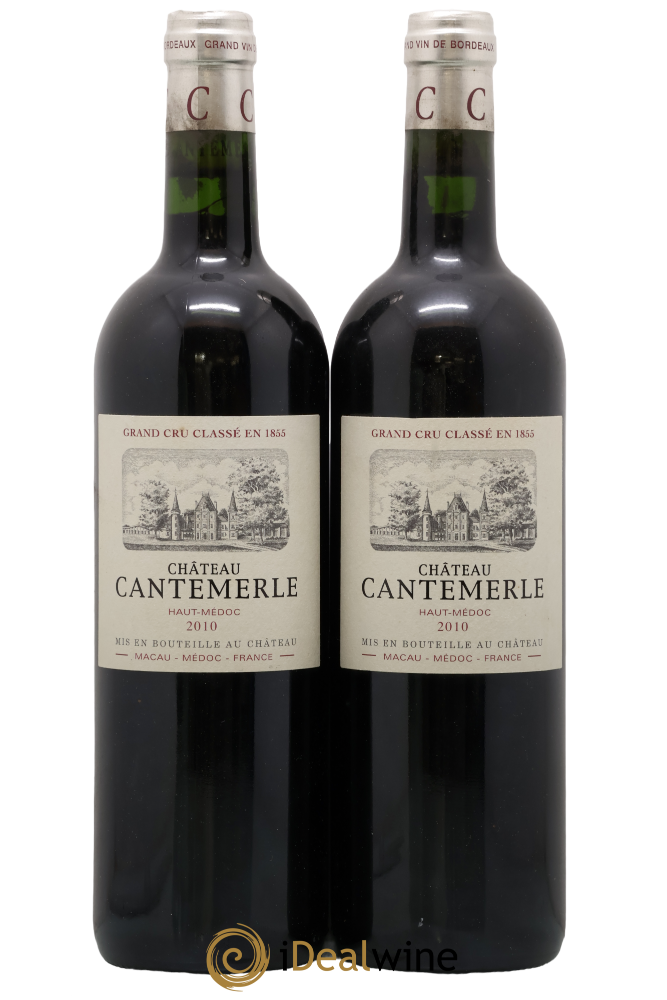Château Cantemerle 5ème Grand Cru Classé 2010 - Lot de 2 bouteilles - 0