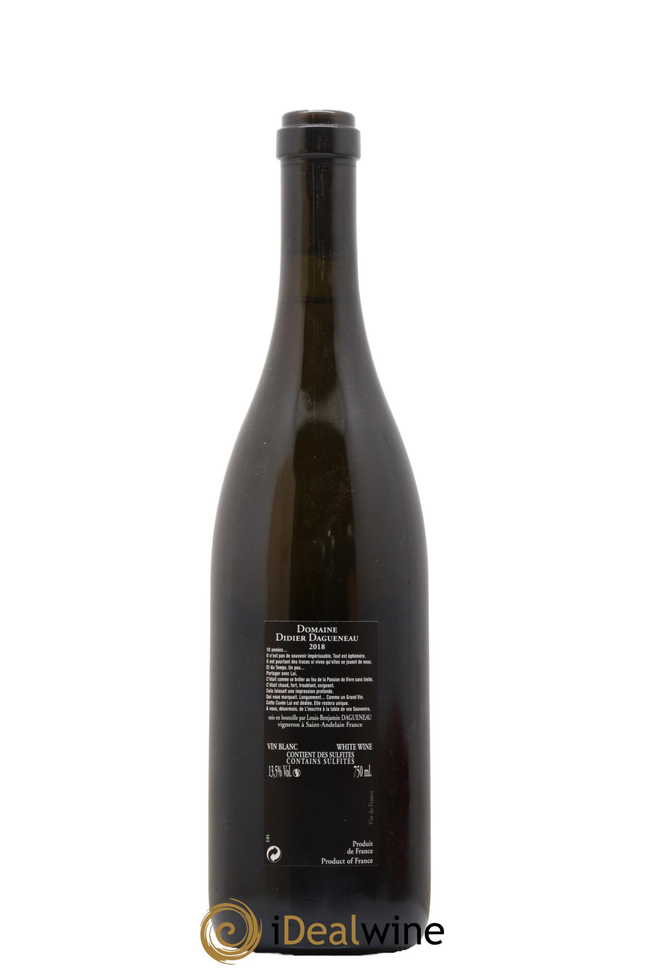 Vin de France Memento Mori Dagueneau 2018 - Lot de 1 bouteille - 2