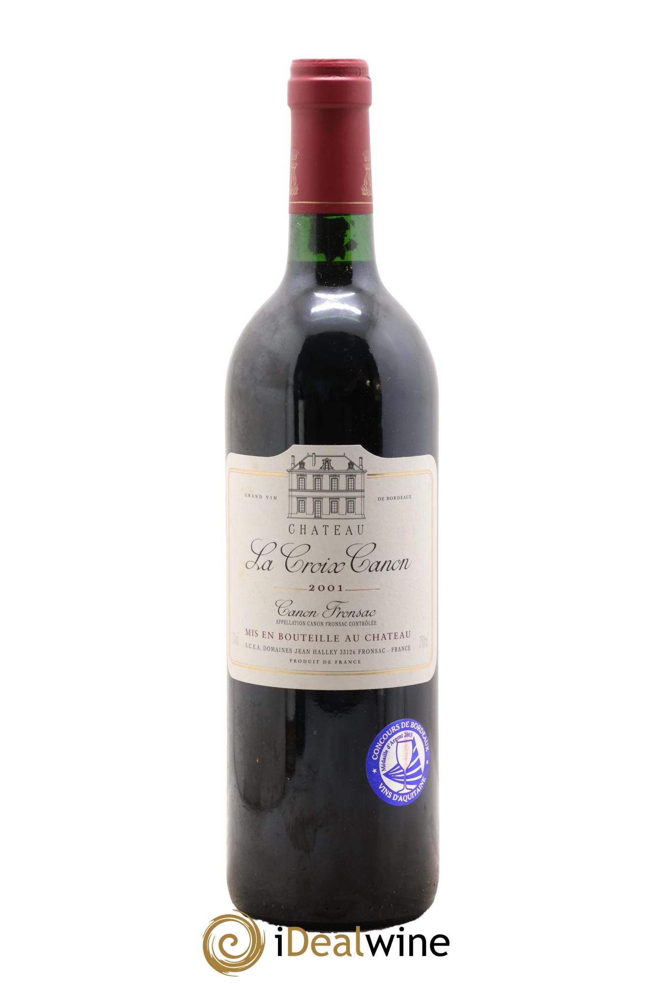 Canon-Fronsac Château La Croix Canon 2001 - Lot de 1 bouteille - 0