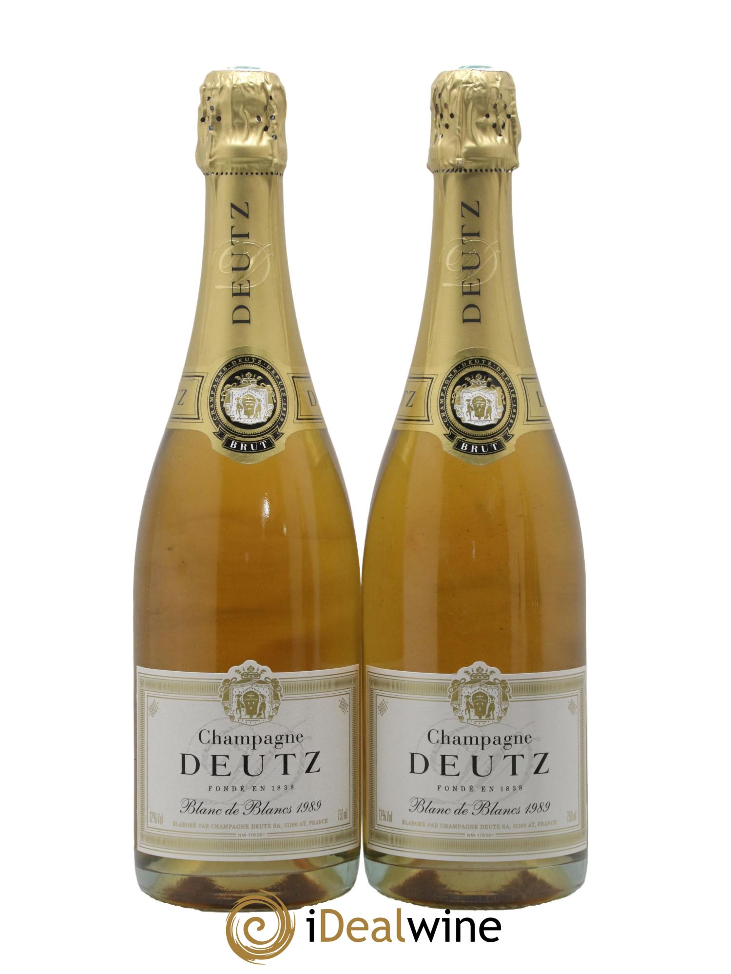 Blanc de Blancs Brut Deutz 1989 - Lot de 2 bouteilles - 0