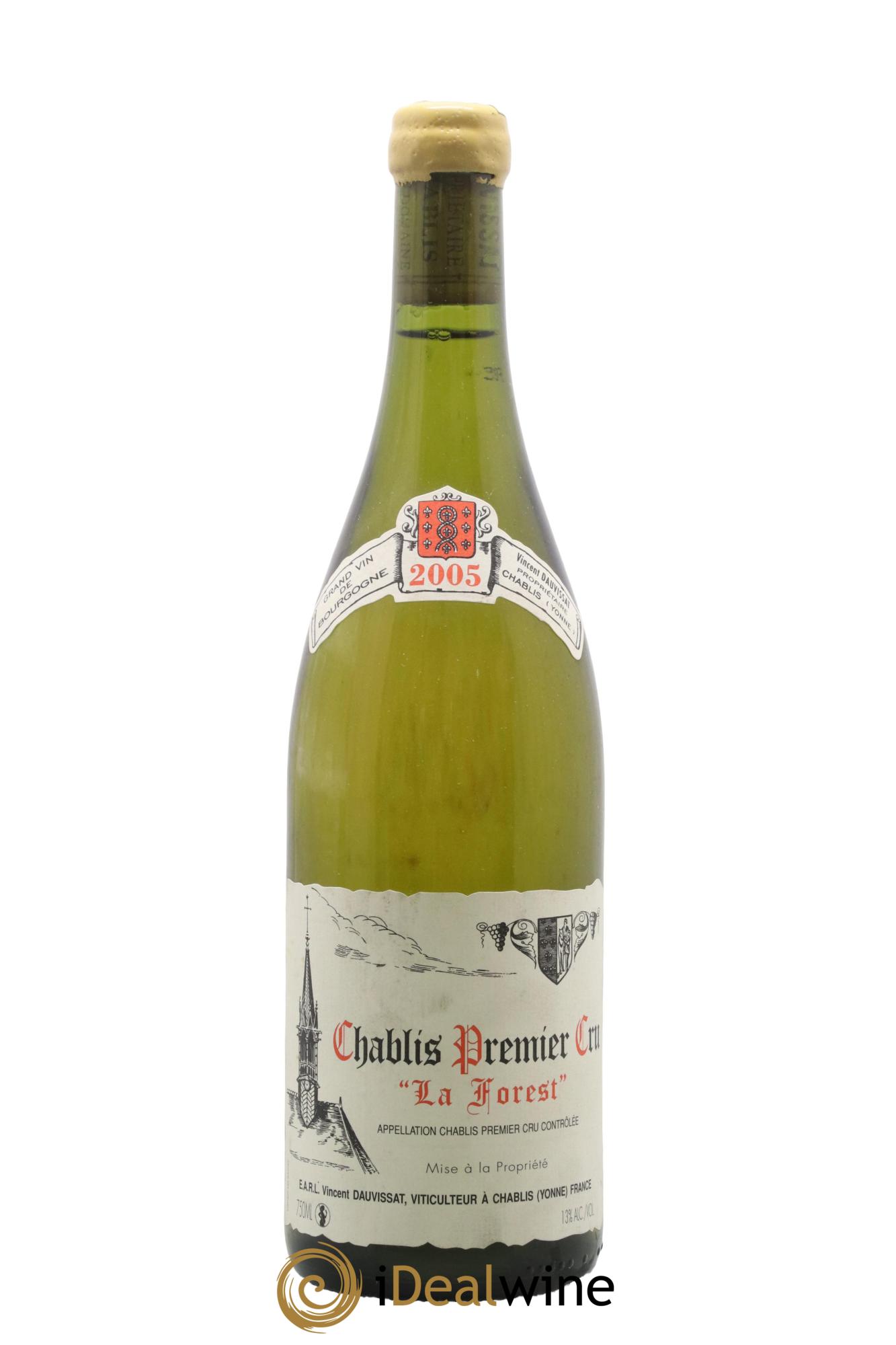 Chablis 1er Cru La Forest Vincent Dauvissat (Domaine) 2005 - Lot de 1 bouteille - 0