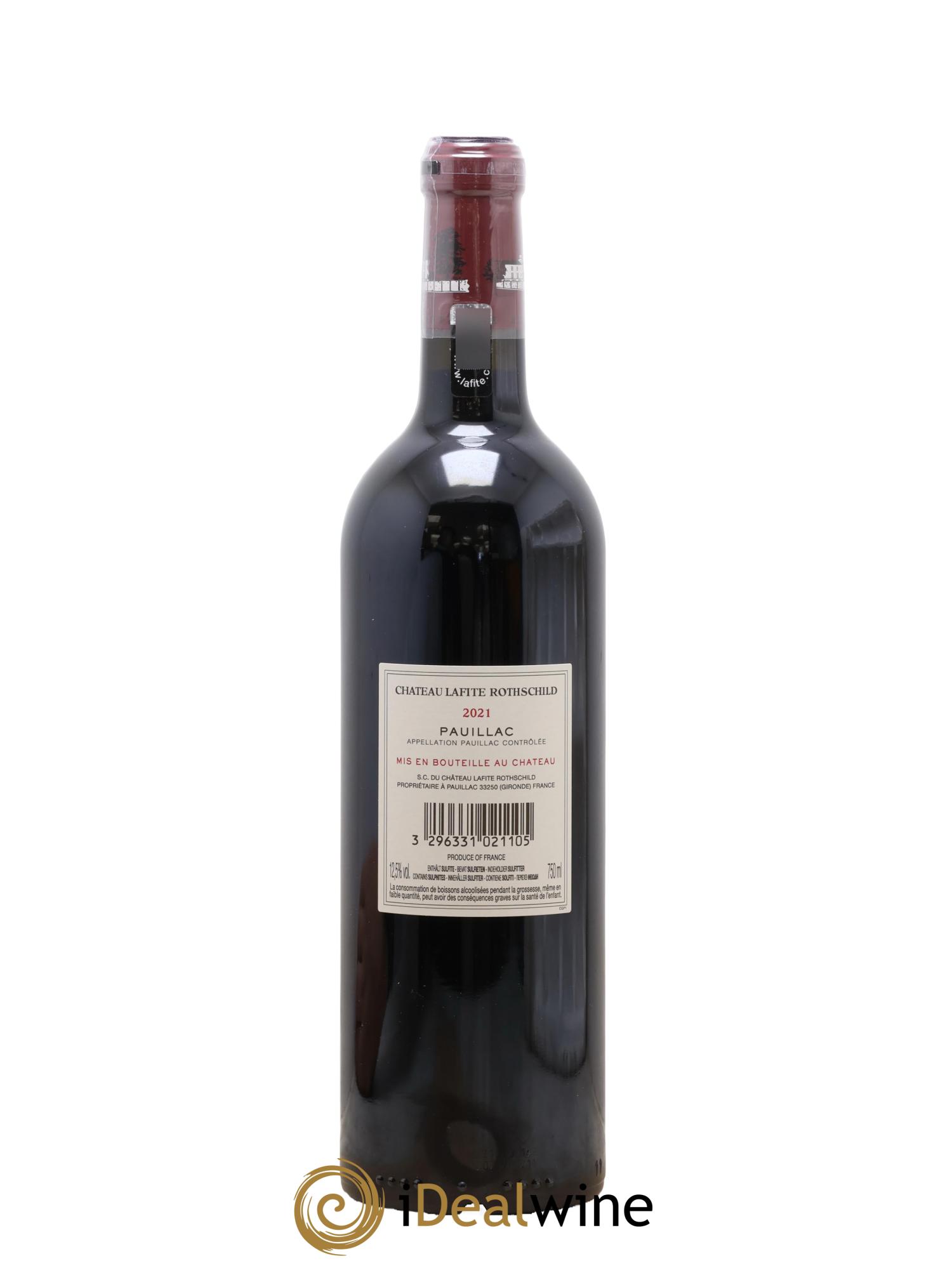 Château Lafite Rothschild 1er Grand Cru Classé 2021 - Lot de 1 bouteille - 1