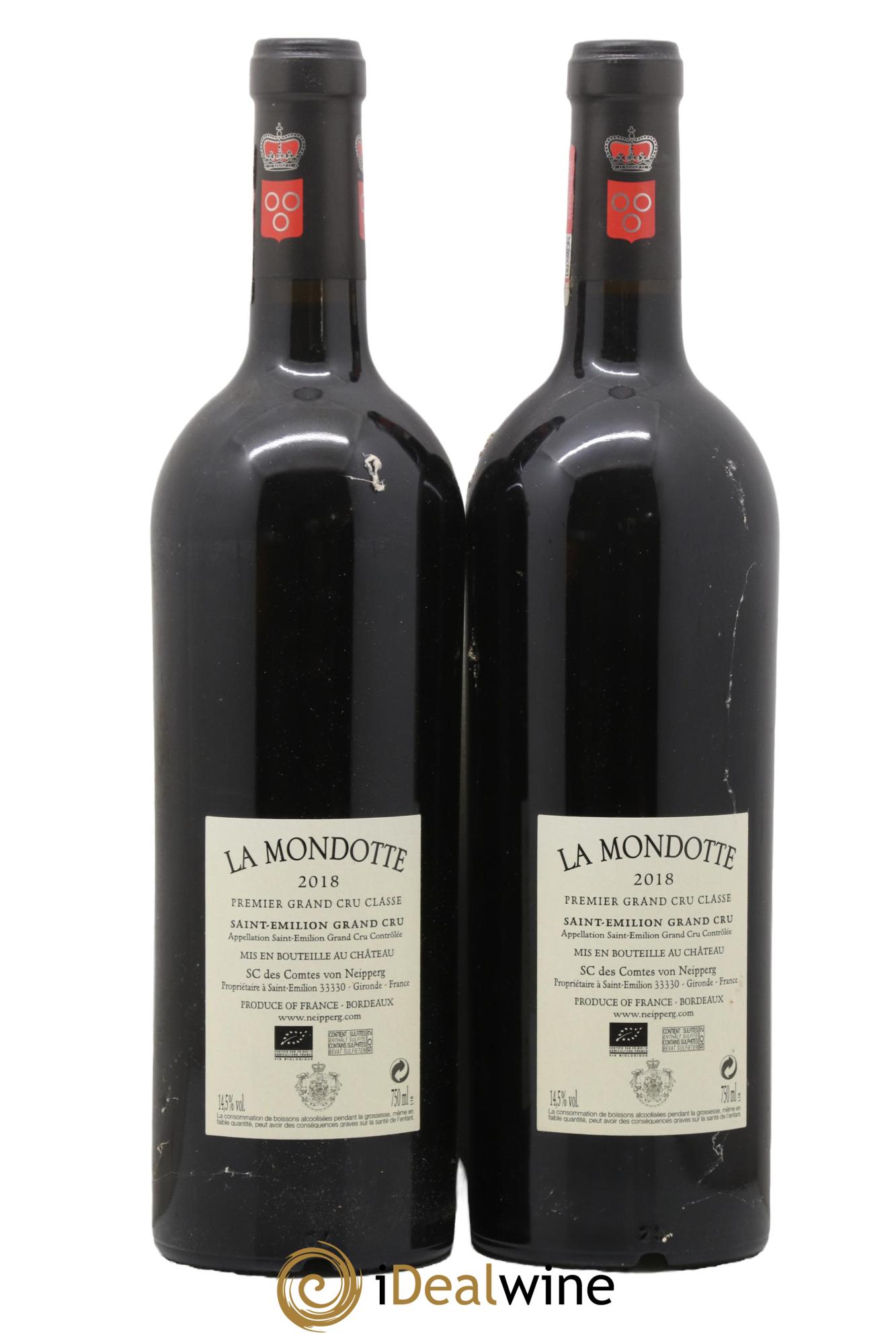 La Mondotte 1er Grand Cru Classé B depuis 2012 2018 - Lot de 2 bouteilles - 1