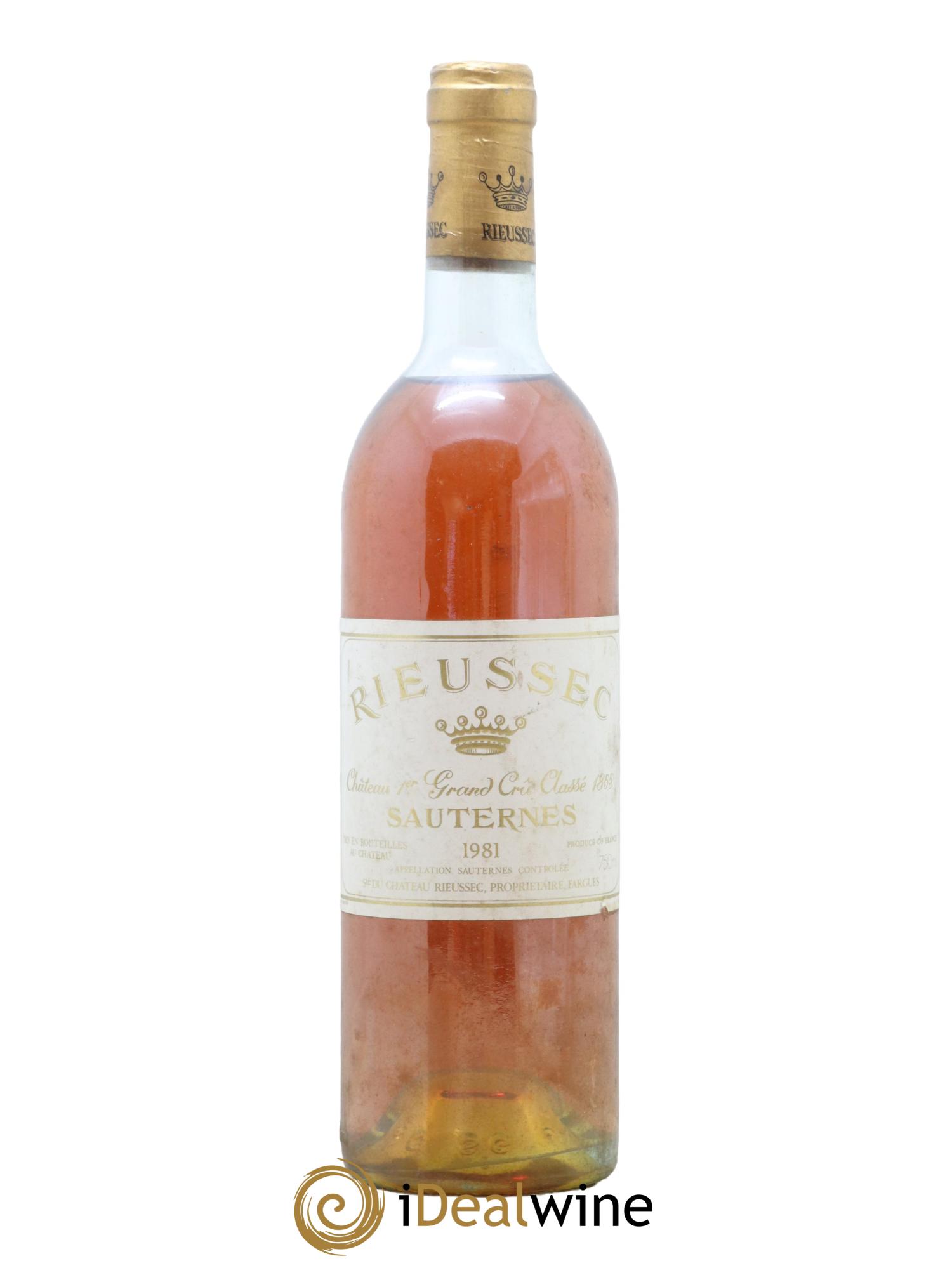 Château Rieussec 1er Grand Cru Classé 1981 - Posten von 1 Flasche - 0