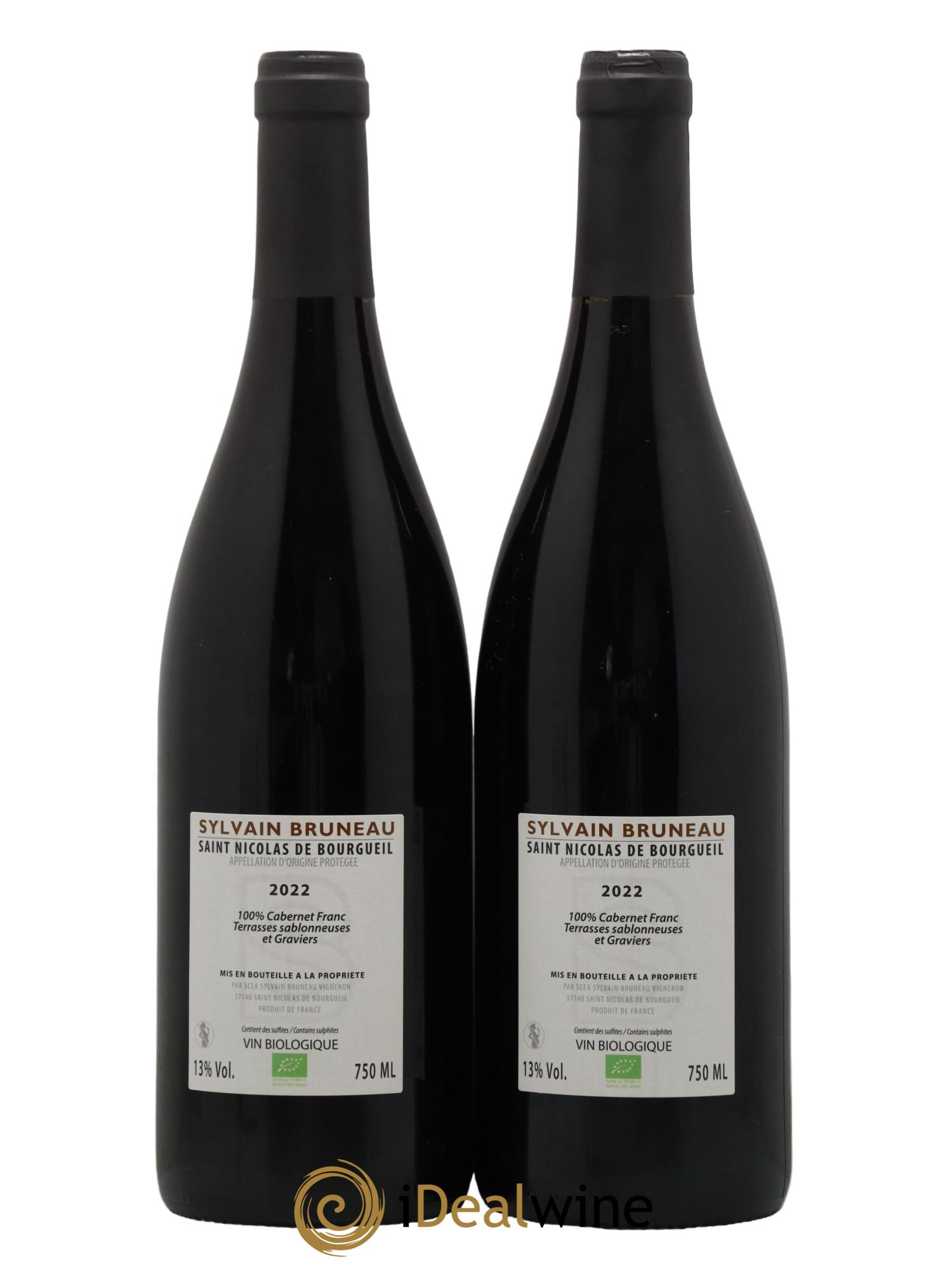 Saint-Nicolas de Bourgueil Domaine Sylvain Bruneau Si Le Vin 2022 - Lot de 2 bouteilles - 1