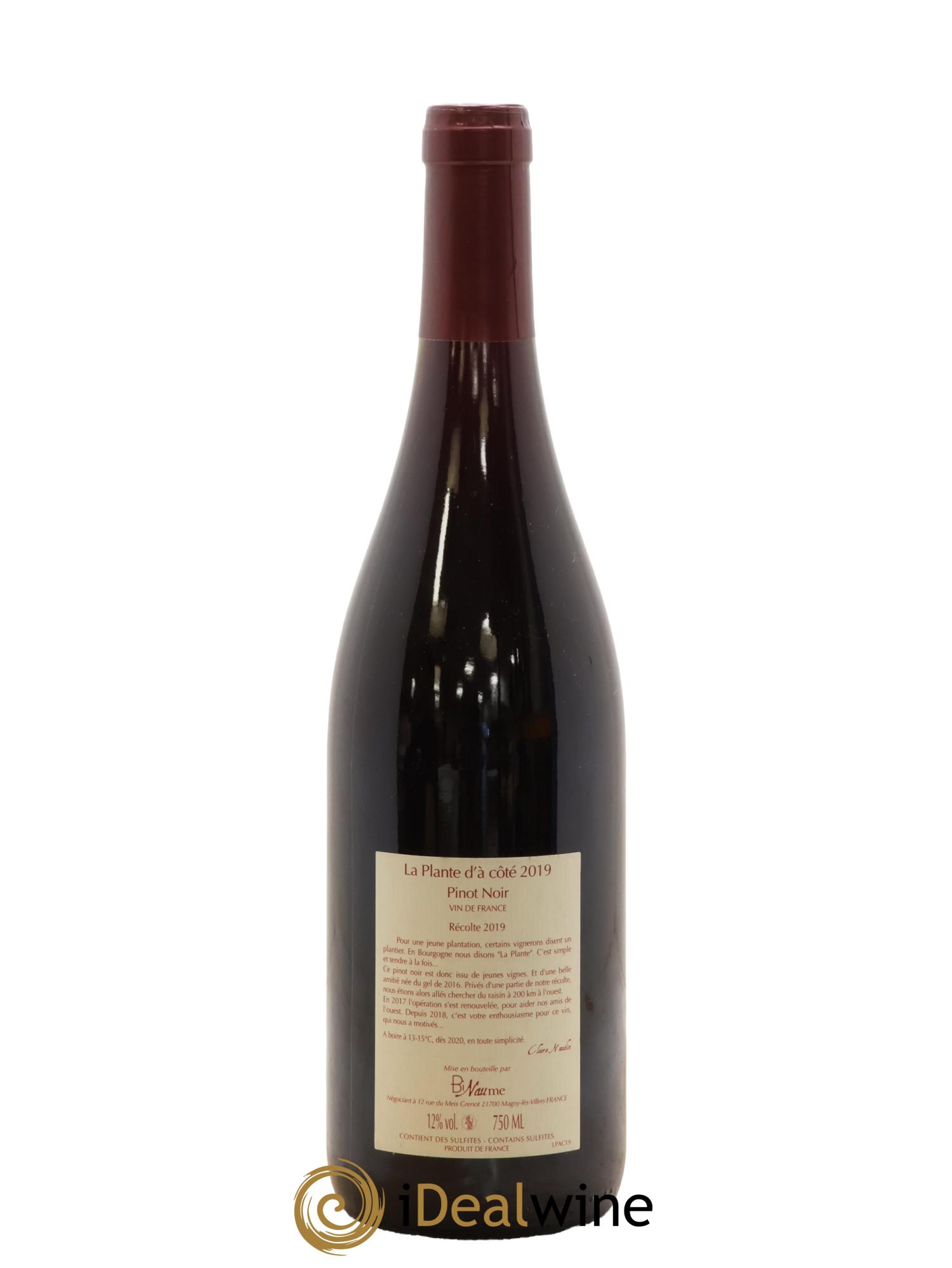 Vin de France La Plante d'à coté Binaume Bizot-Naudin 2019 - Lot de 1 bouteille - 1