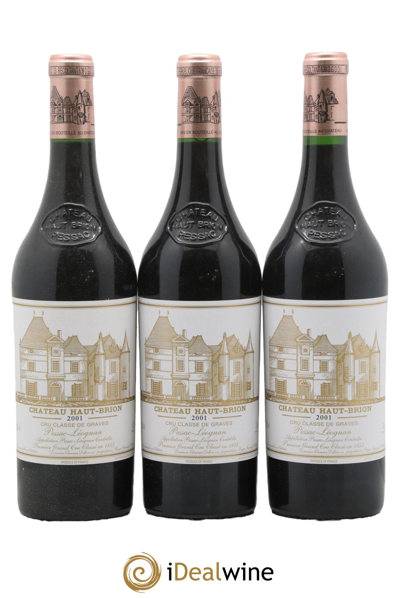 Château Haut Brion 1er Grand Cru Classé 2001 - Lot de 12 bouteilles - 4