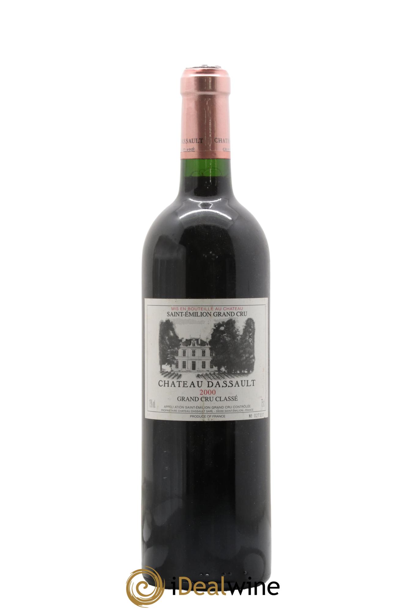 Château Dassault Grand Cru Classé 2000 - Lot de 1 bouteille - 0