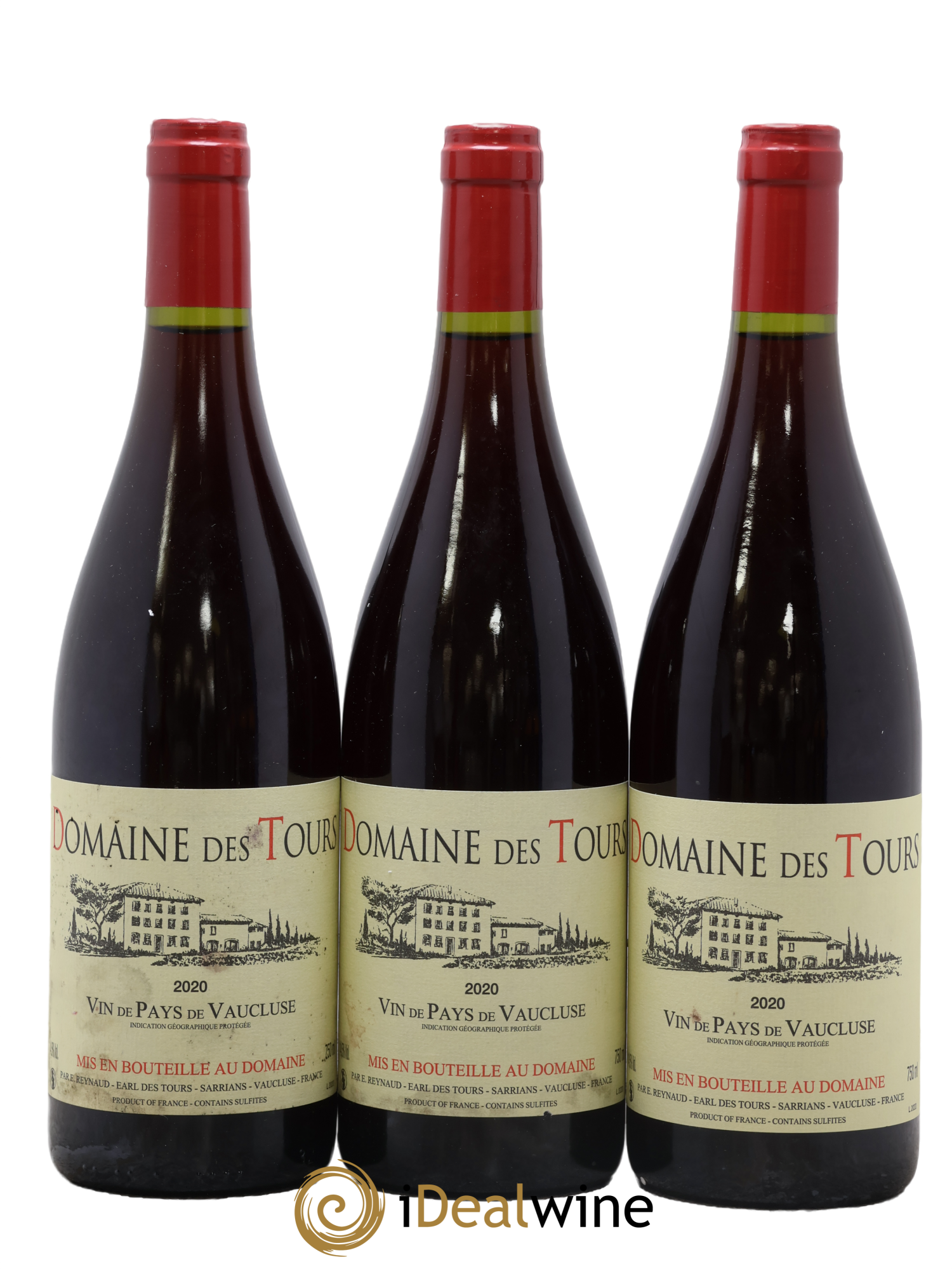 Vaucluse (Vin de Pays de Vaucluse) Domaine des Tours Emmanuel Reynaud 2020 - Lotto di 3 bottiglie - 0